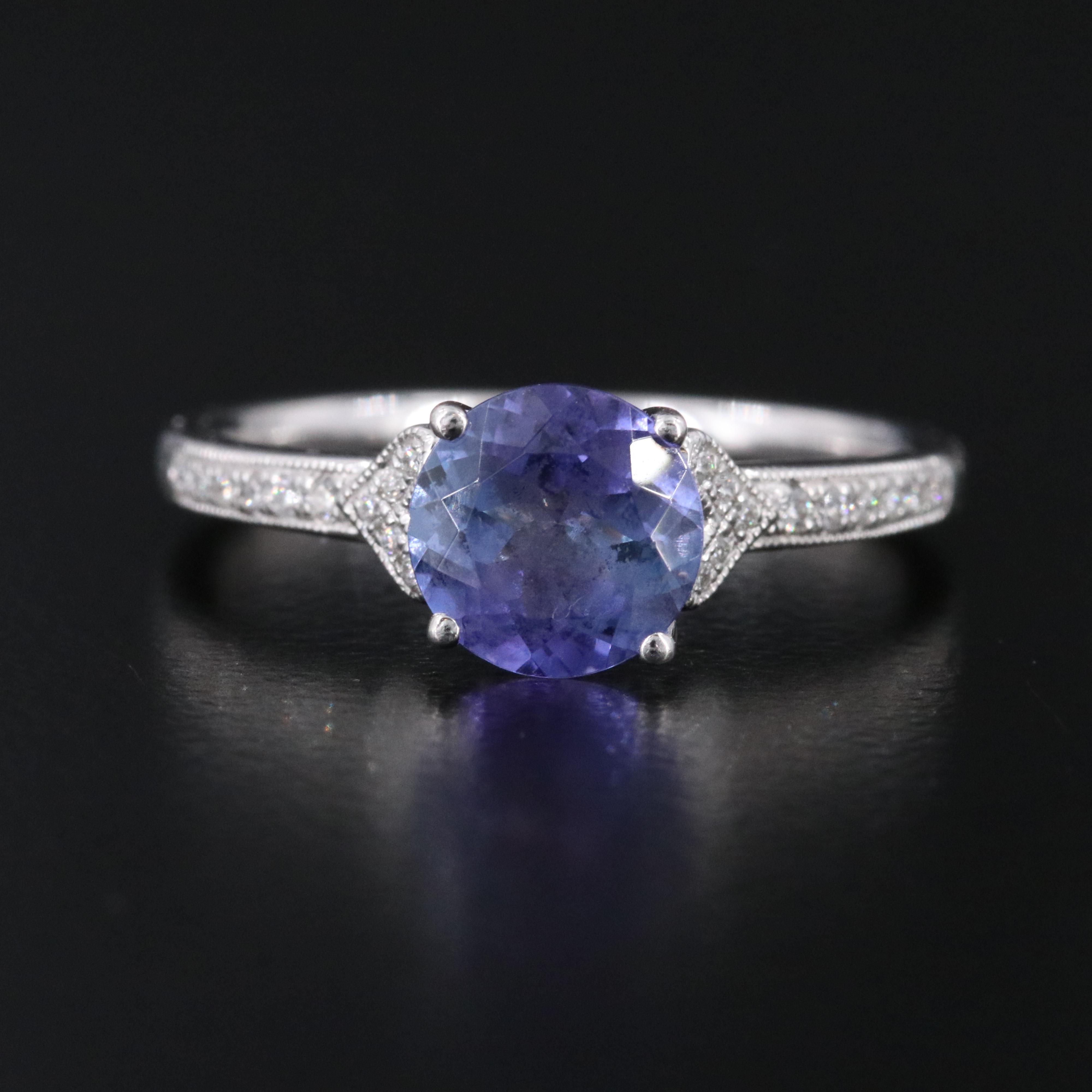 14K Tanzanite and Diamond Ring