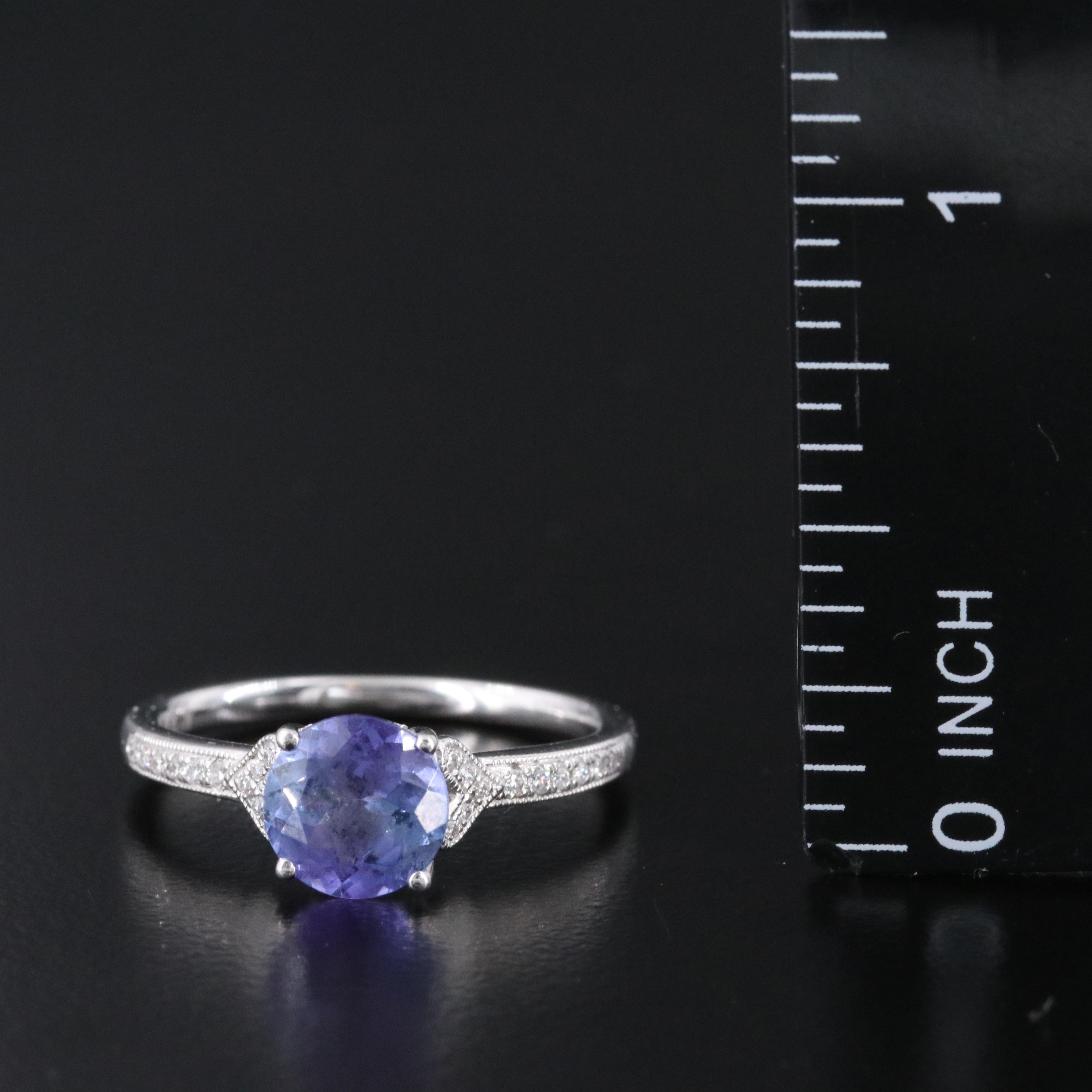 14K Tanzanite and Diamond Ring
