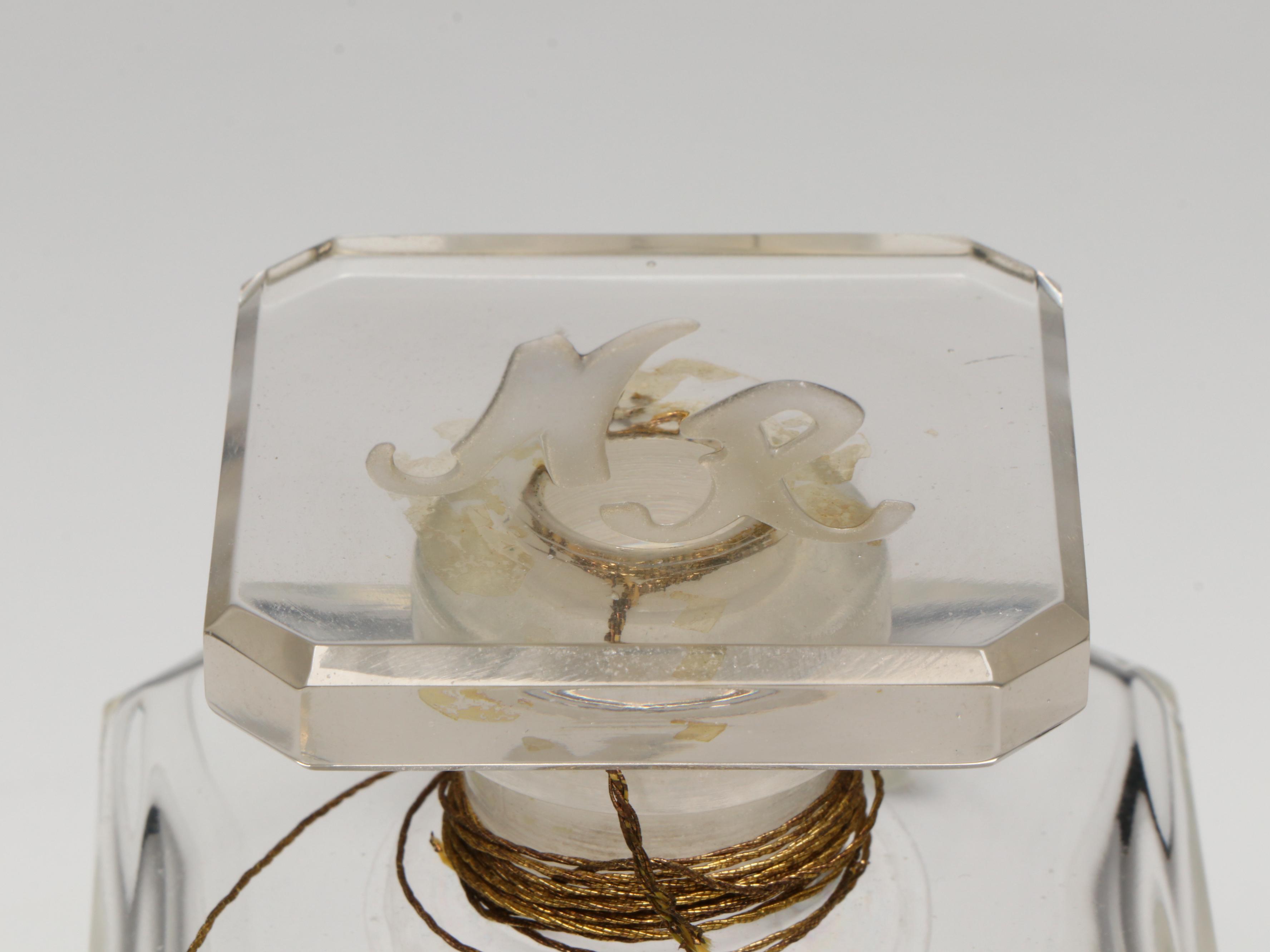 Crystal Decanter, Nettie Rosenstein Glass Decanter, and Royal Lyme Glass Bottle