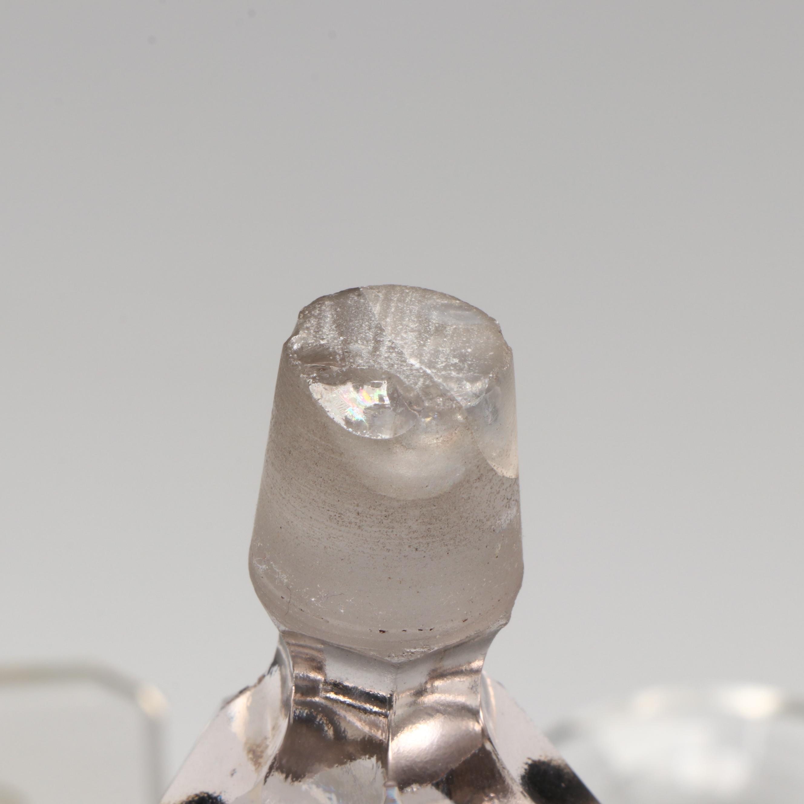 Crystal Decanter, Nettie Rosenstein Glass Decanter, and Royal Lyme Glass Bottle