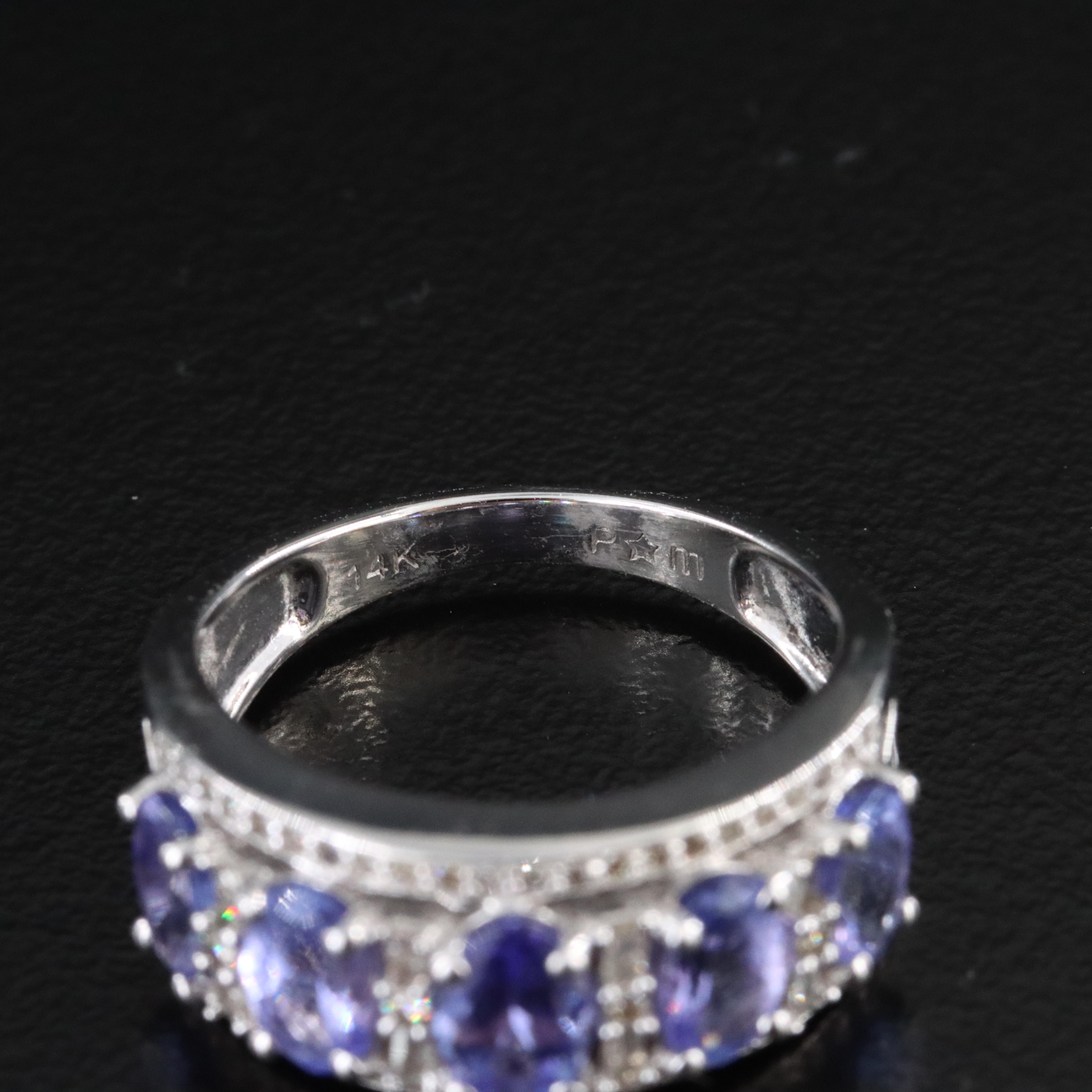 14K Tanzanite and Diamond Ring