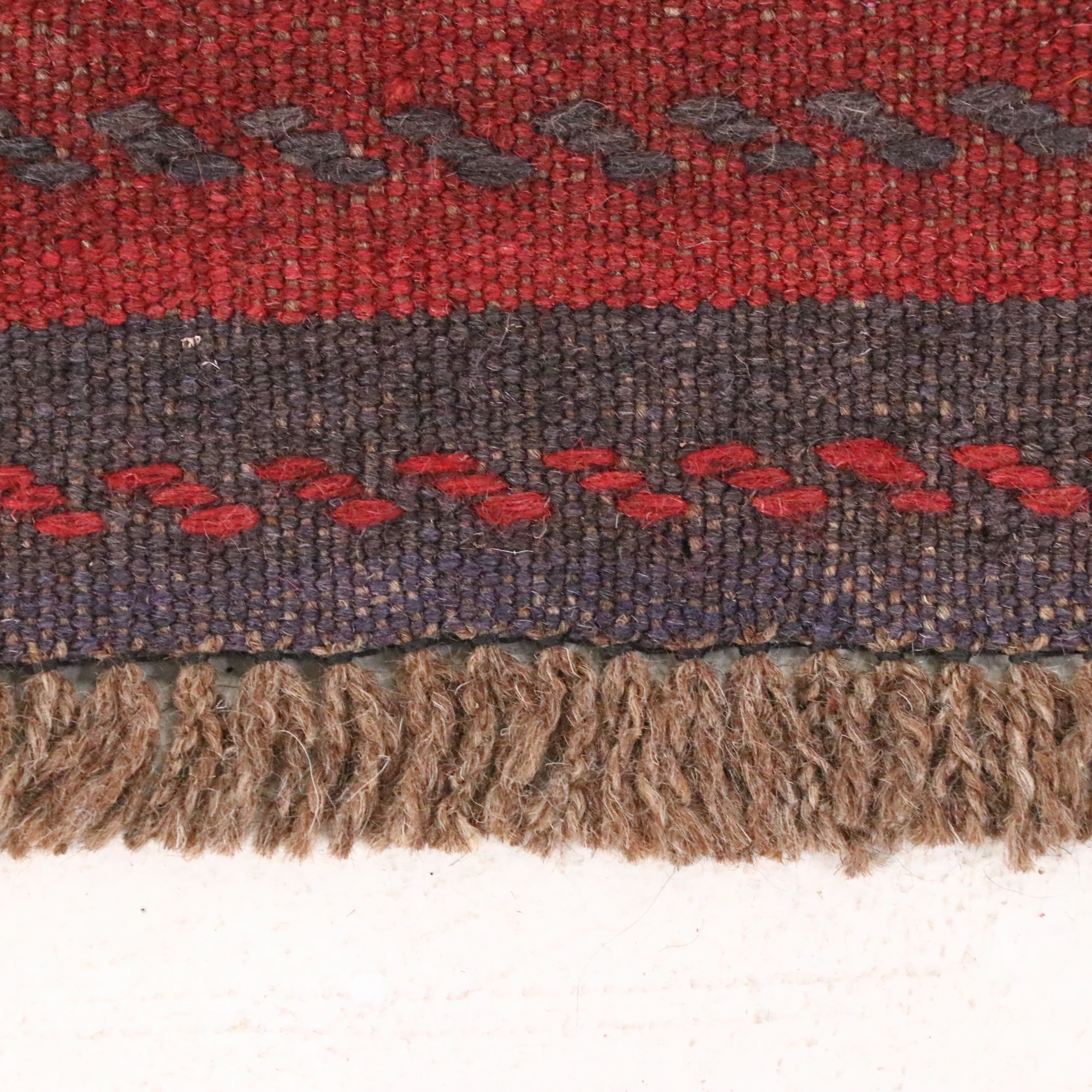 2'2 x 8' Hand-Knotted Afghan Mashwani Carpet Runner