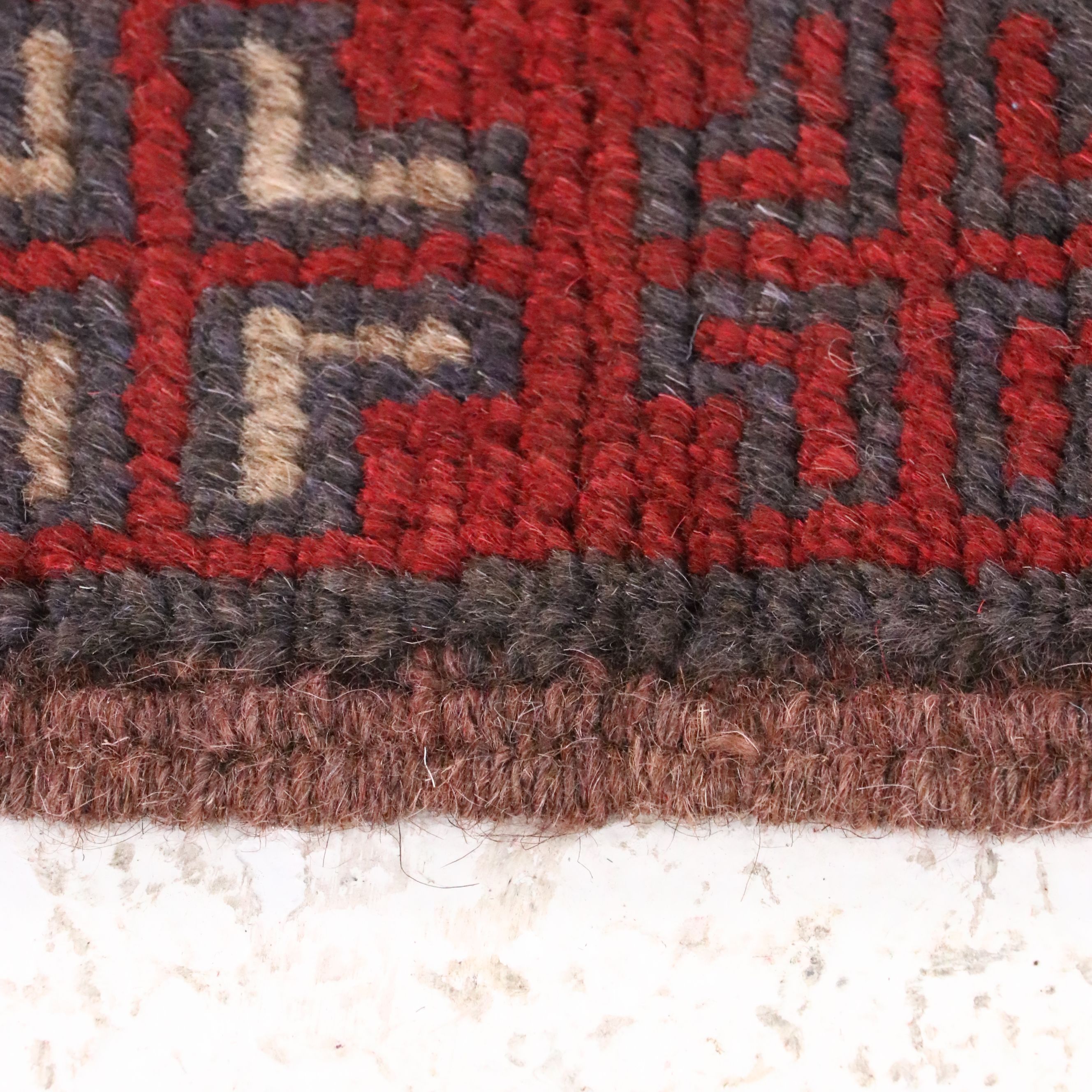 2'2 x 8' Hand-Knotted Afghan Mashwani Carpet Runner