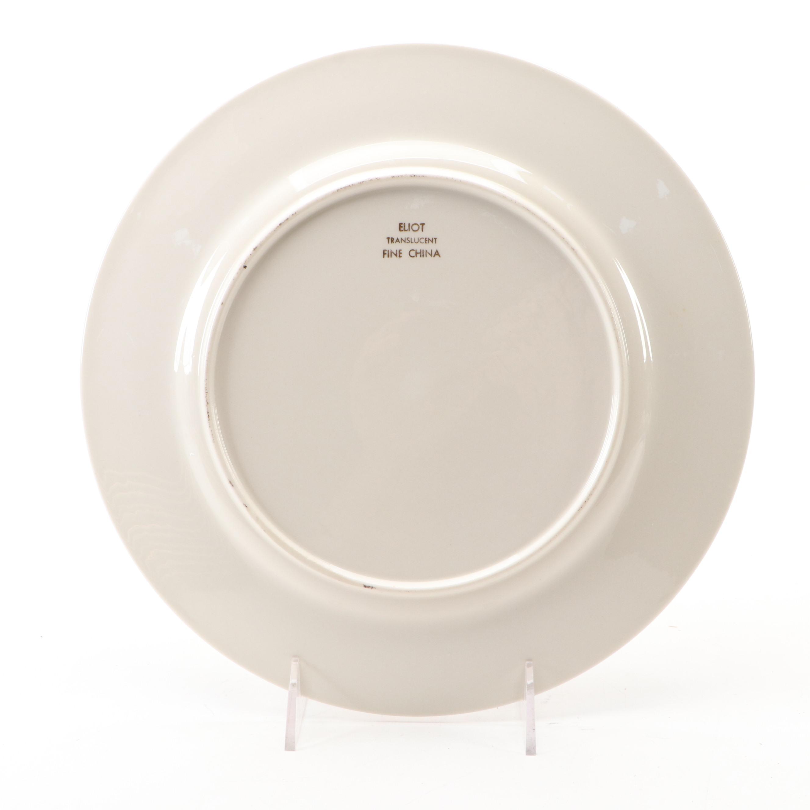 Eliot Porcelain Bird Plates