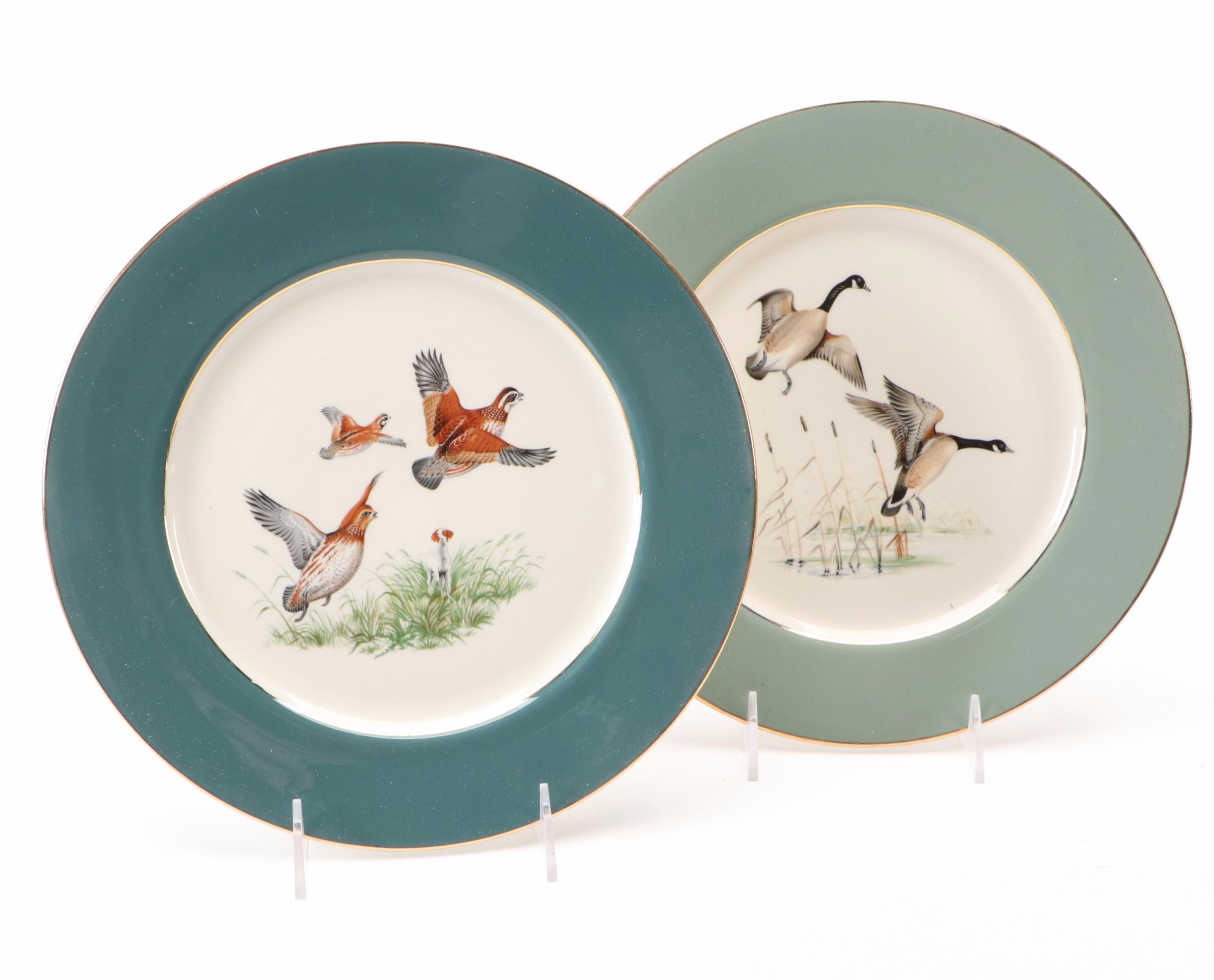 Eliot Porcelain Bird Plates