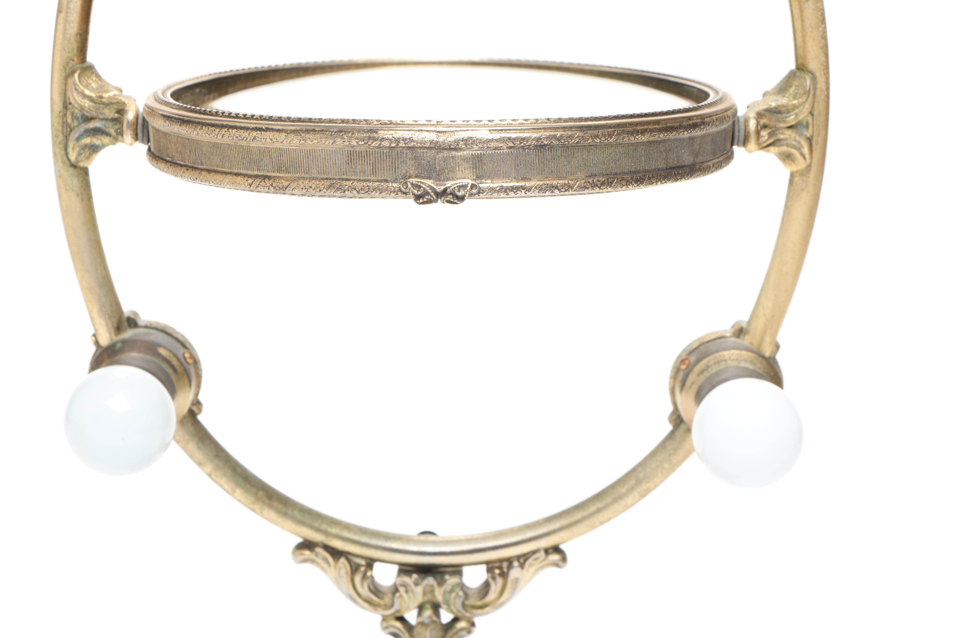 Hollywood Regency Style Illuminated Vanity Mirror, Mid to Late  20th Century