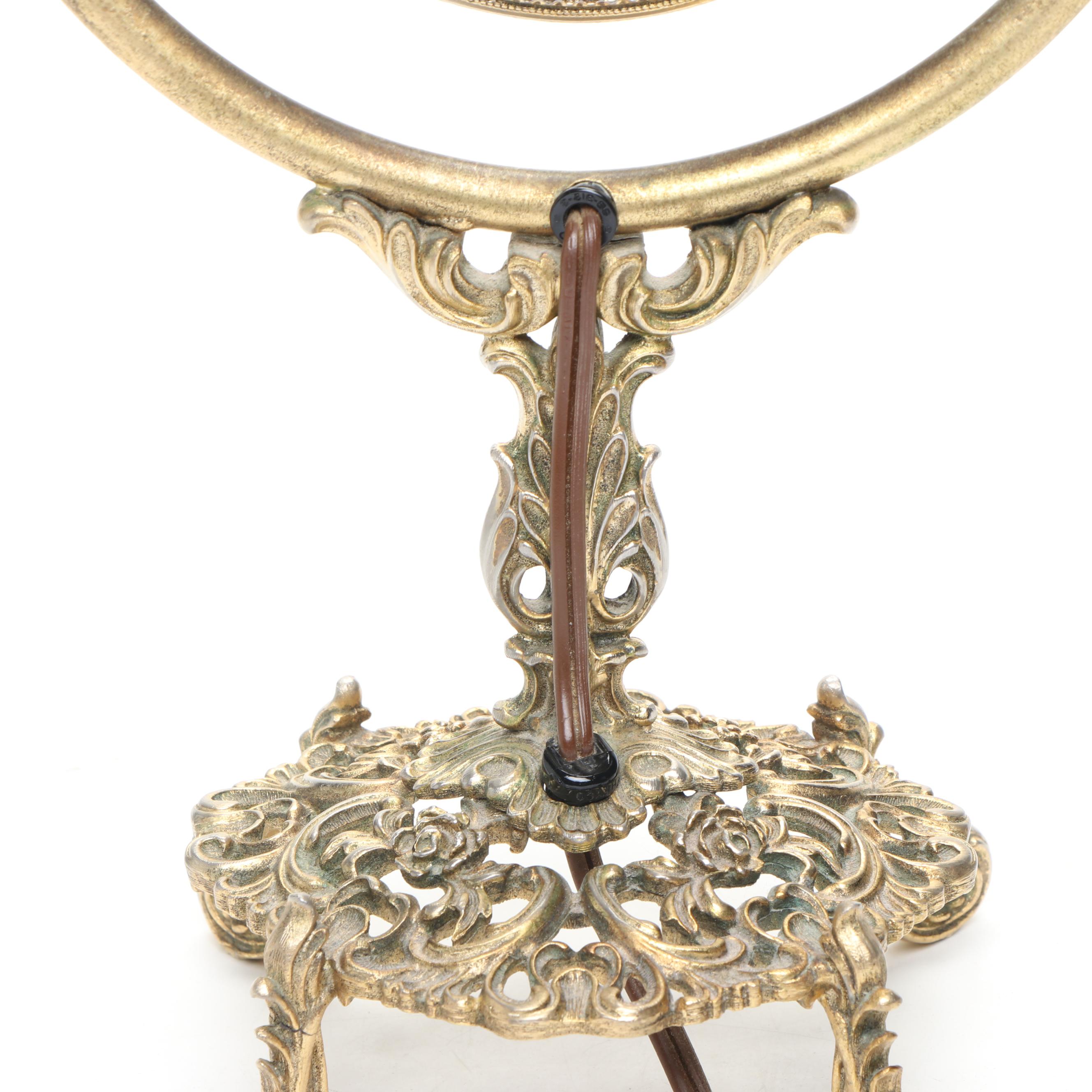 Hollywood Regency Style Illuminated Vanity Mirror, Mid to Late  20th Century