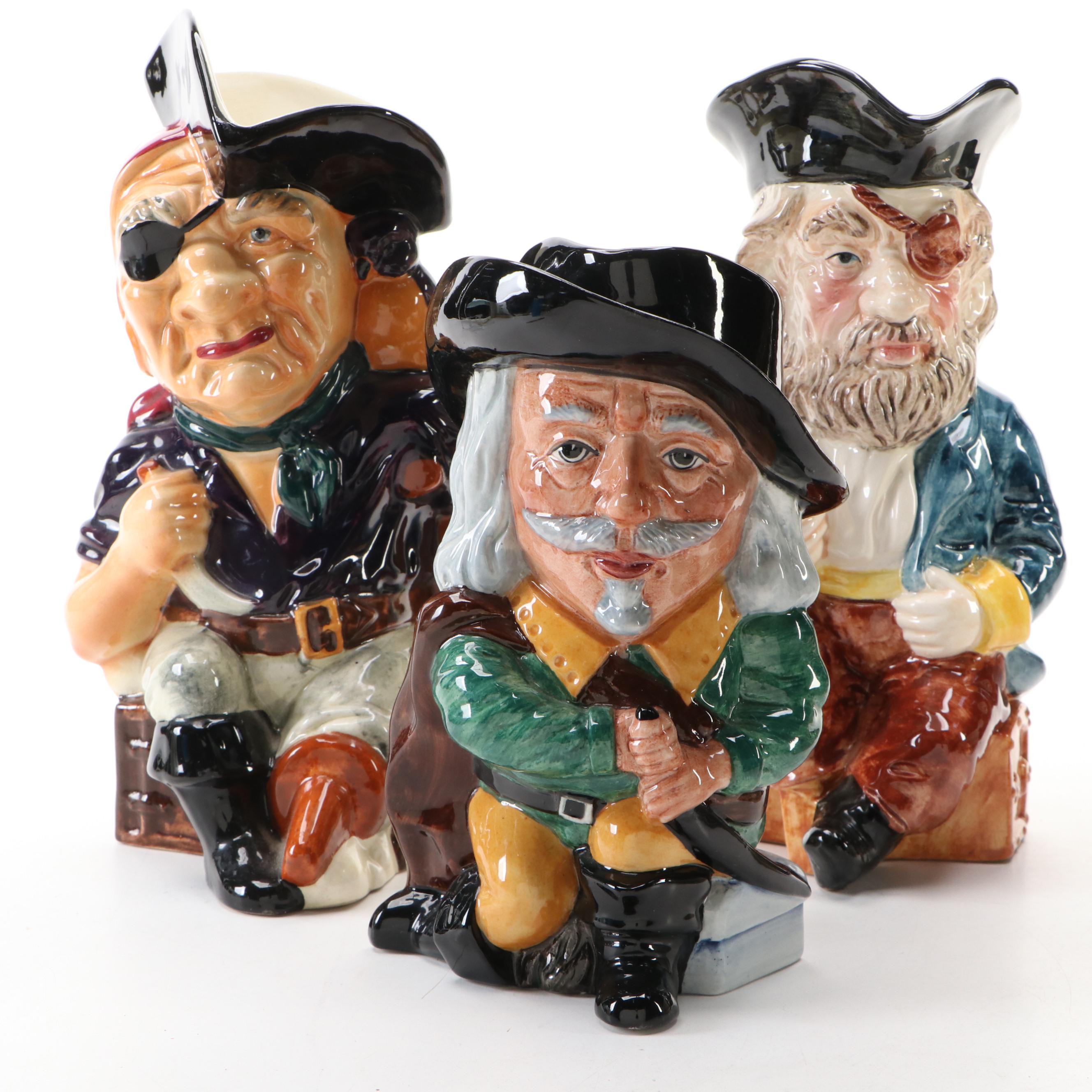 Shorter & Son "Long John Silver" and More Character Jugs
