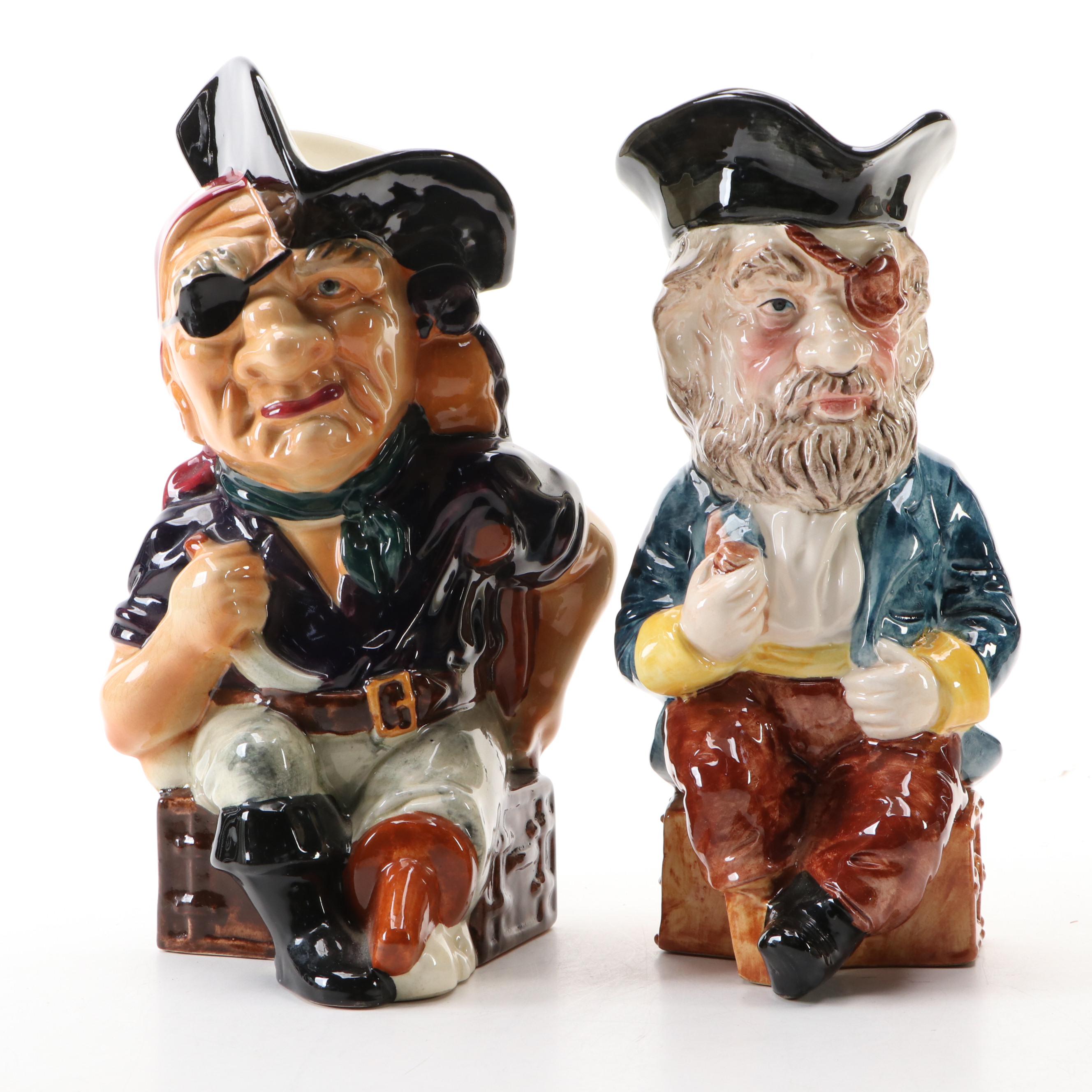 Shorter & Son "Long John Silver" and More Character Jugs