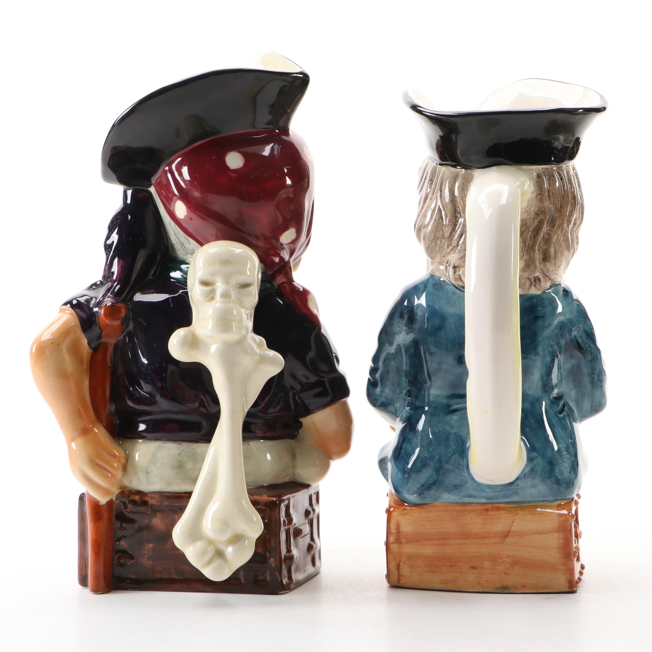 Shorter & Son "Long John Silver" and More Character Jugs