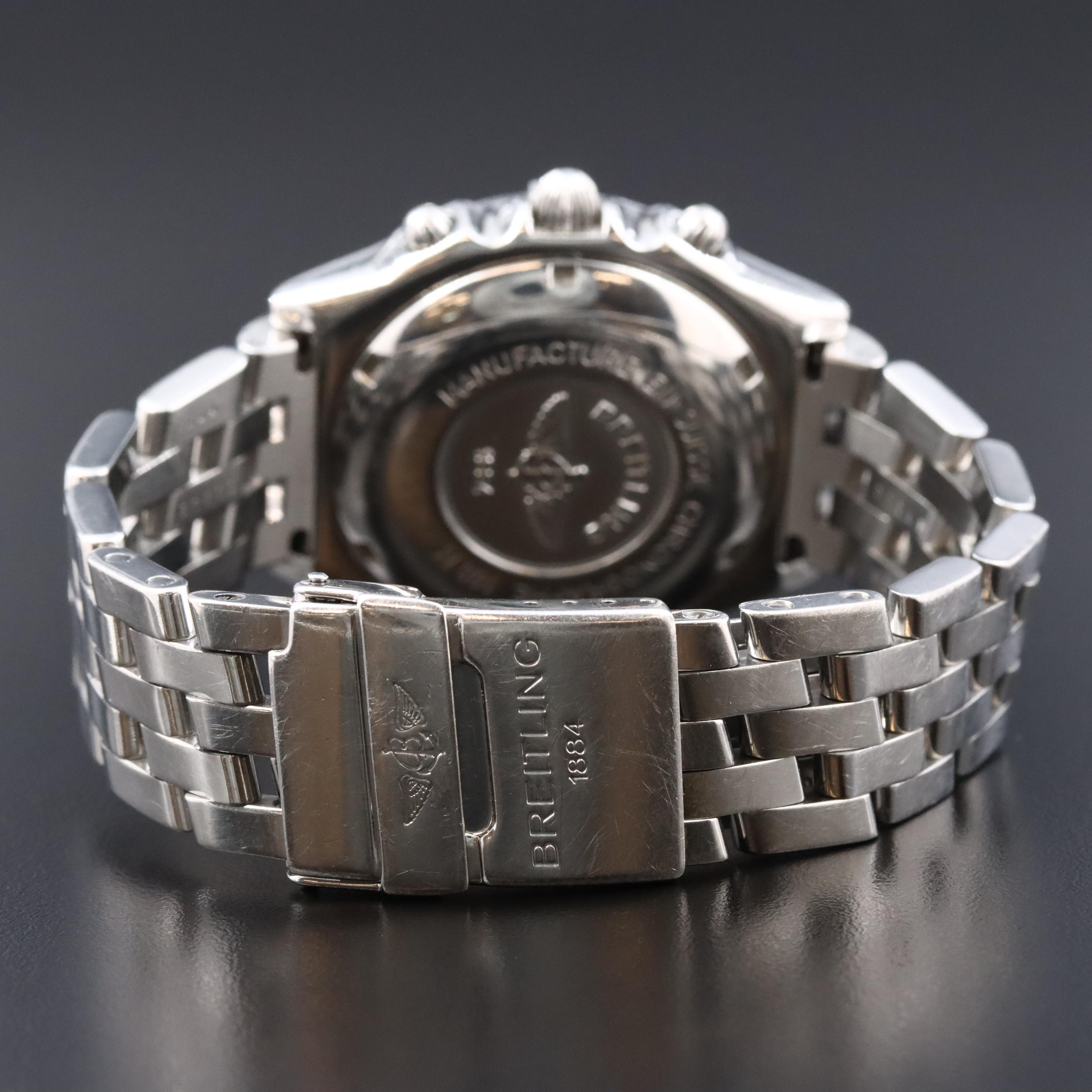 1998 Breitling Chronomat Stainless Steel Blackbird A 13050.1 Watch