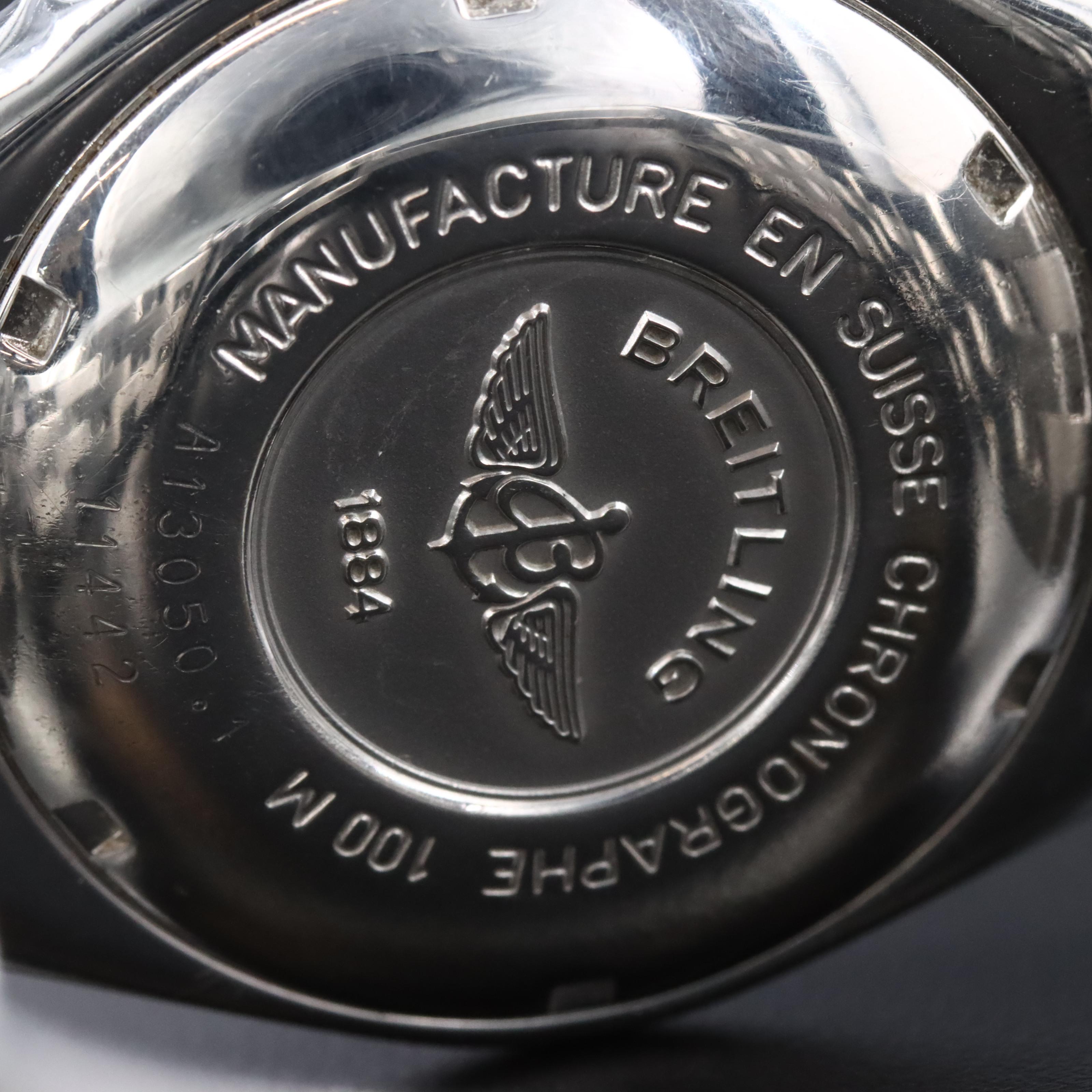 1998 Breitling Chronomat Stainless Steel Blackbird A 13050.1 Watch