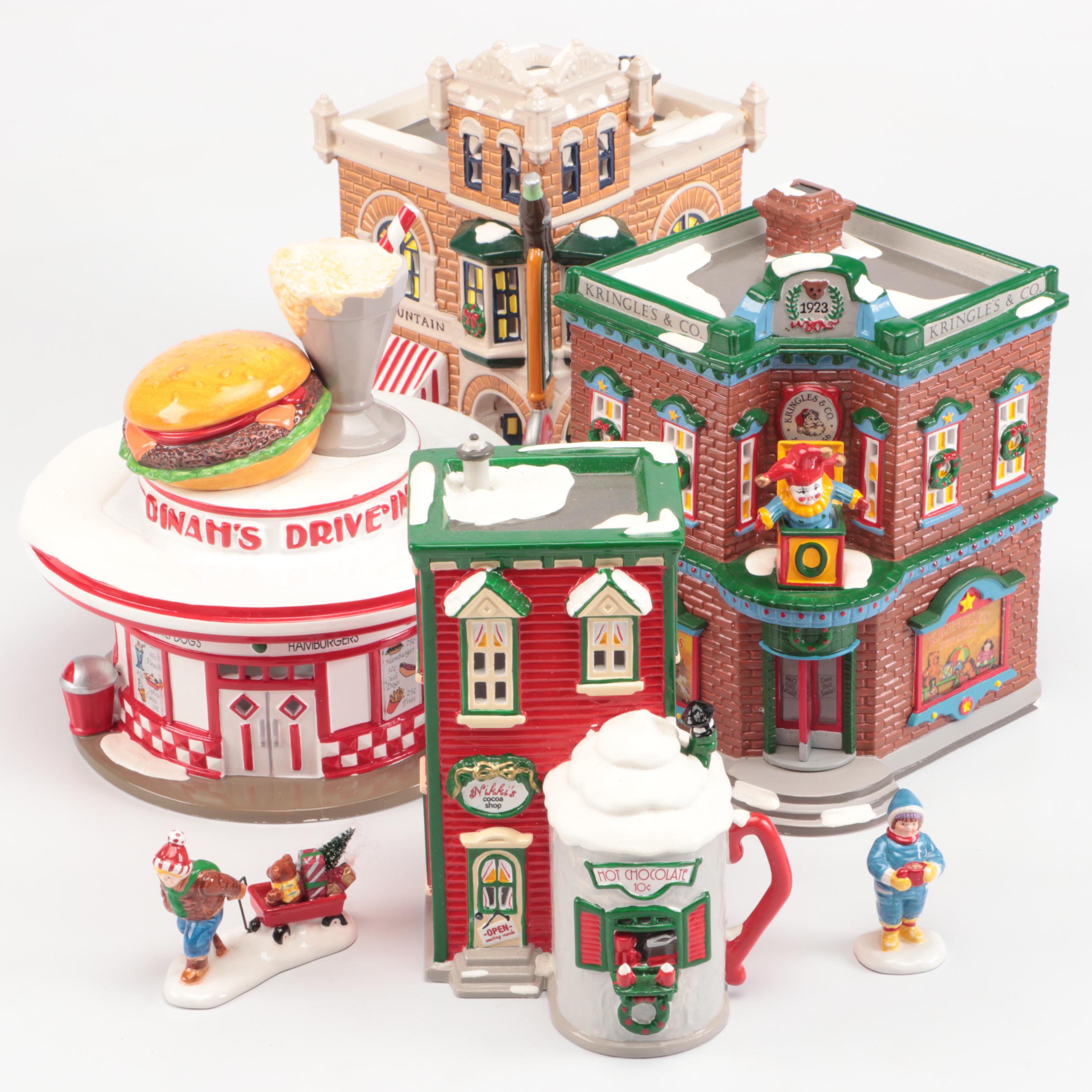 Department 56 "Nikki's Coca Shop" and More Snow Village Decor
