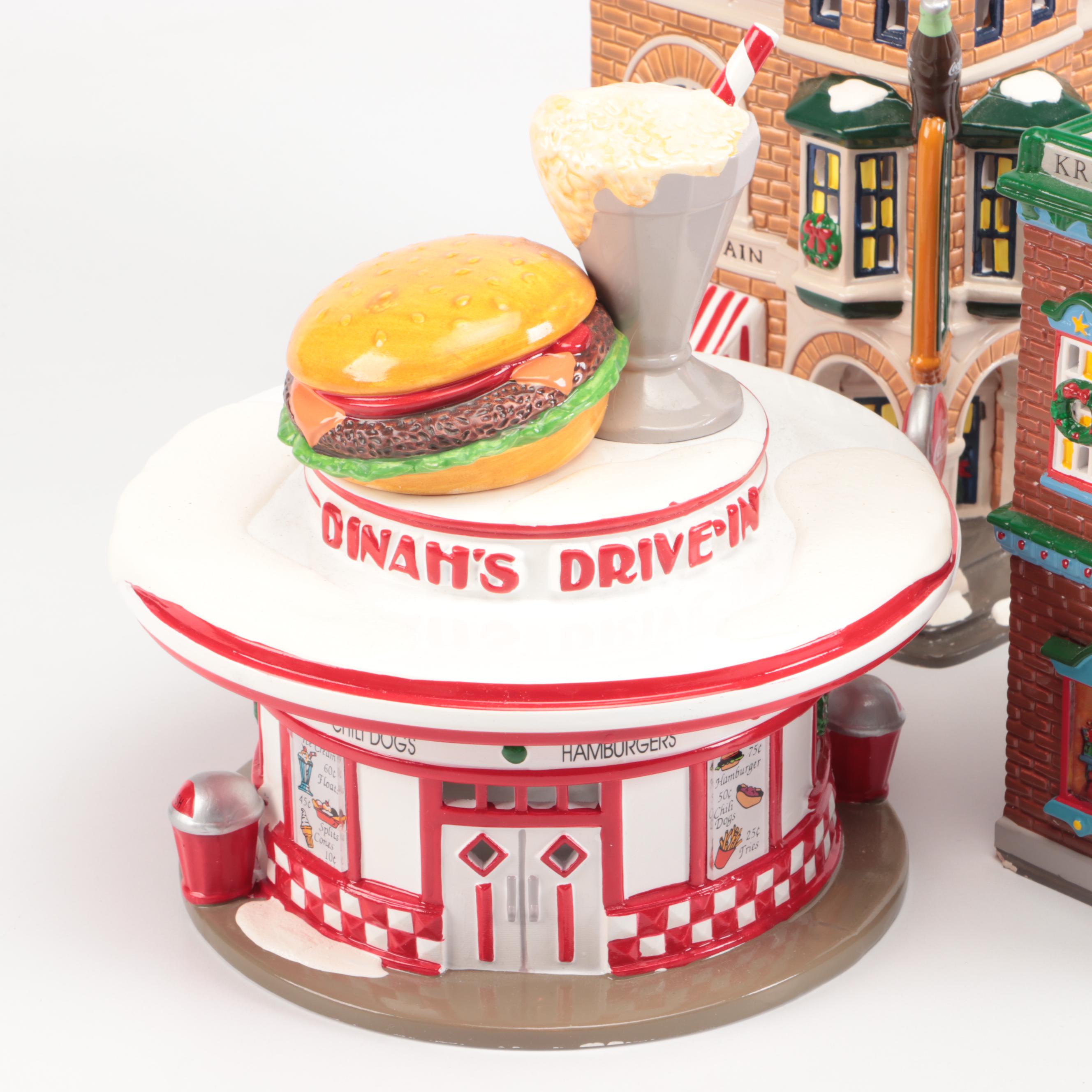 Department 56 "Nikki's Coca Shop" and More Snow Village Decor
