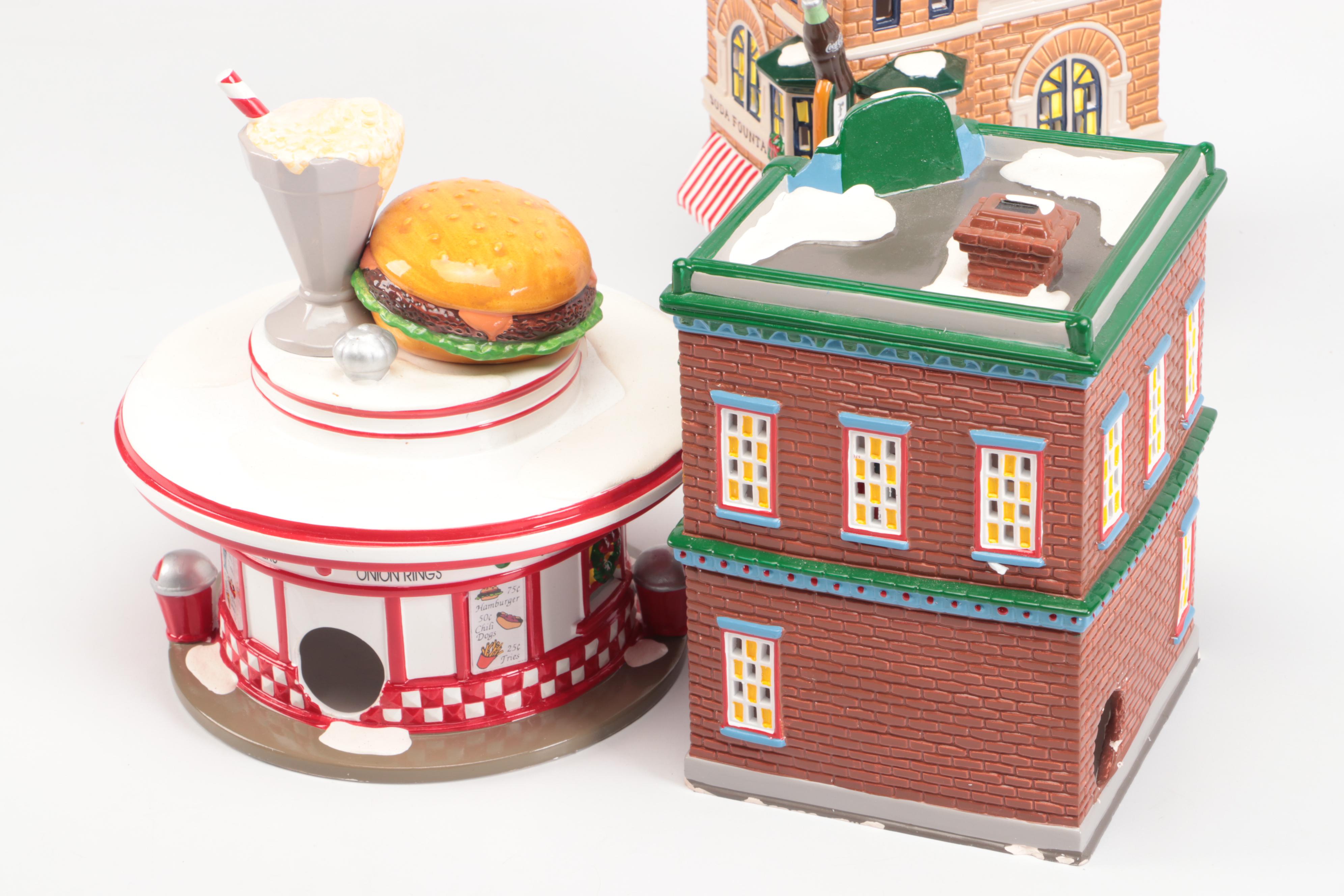 Department 56 "Nikki's Coca Shop" and More Snow Village Decor