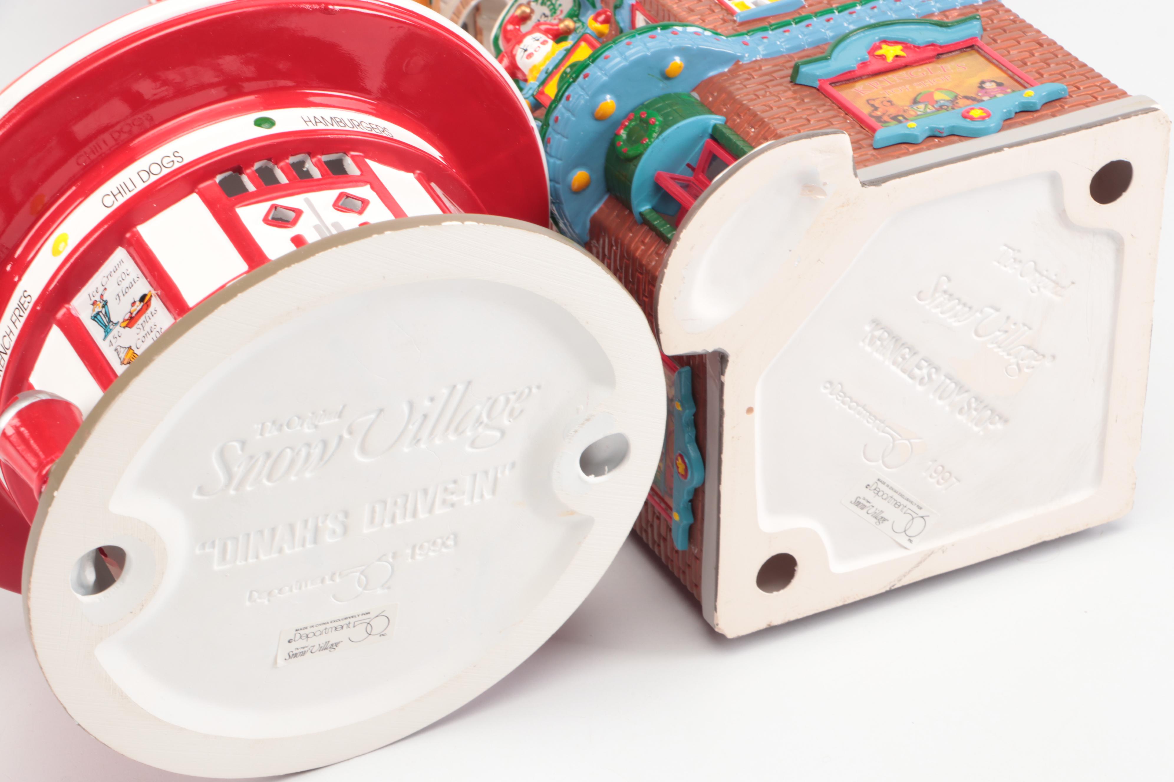 Department 56 "Nikki's Coca Shop" and More Snow Village Decor