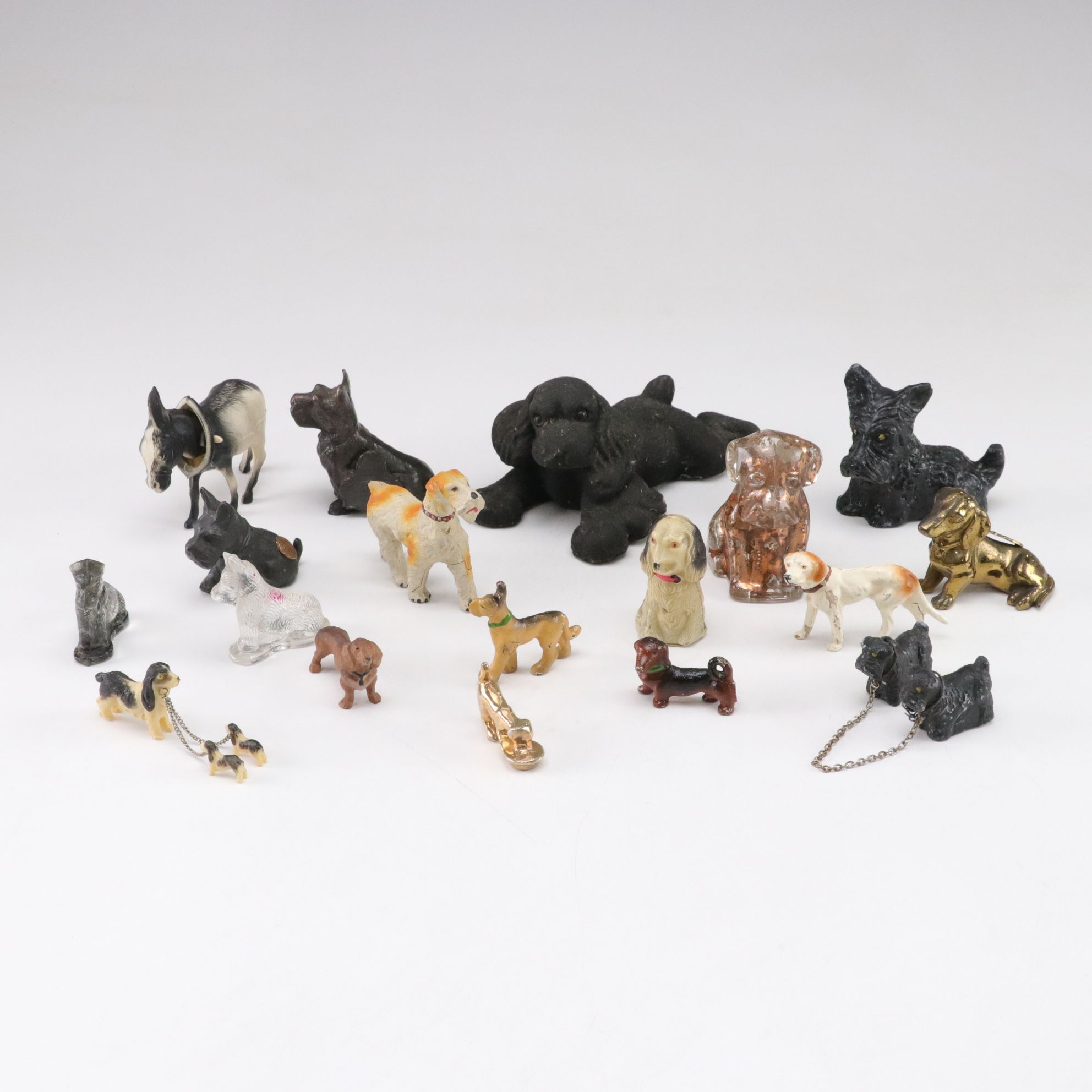 Scottish Terrier, Dachshund & Other Assorted Dog Breed Figurines
