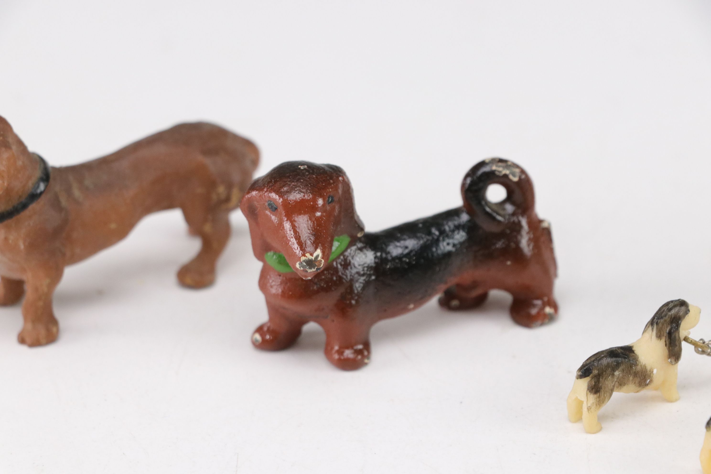 Scottish Terrier, Dachshund & Other Assorted Dog Breed Figurines