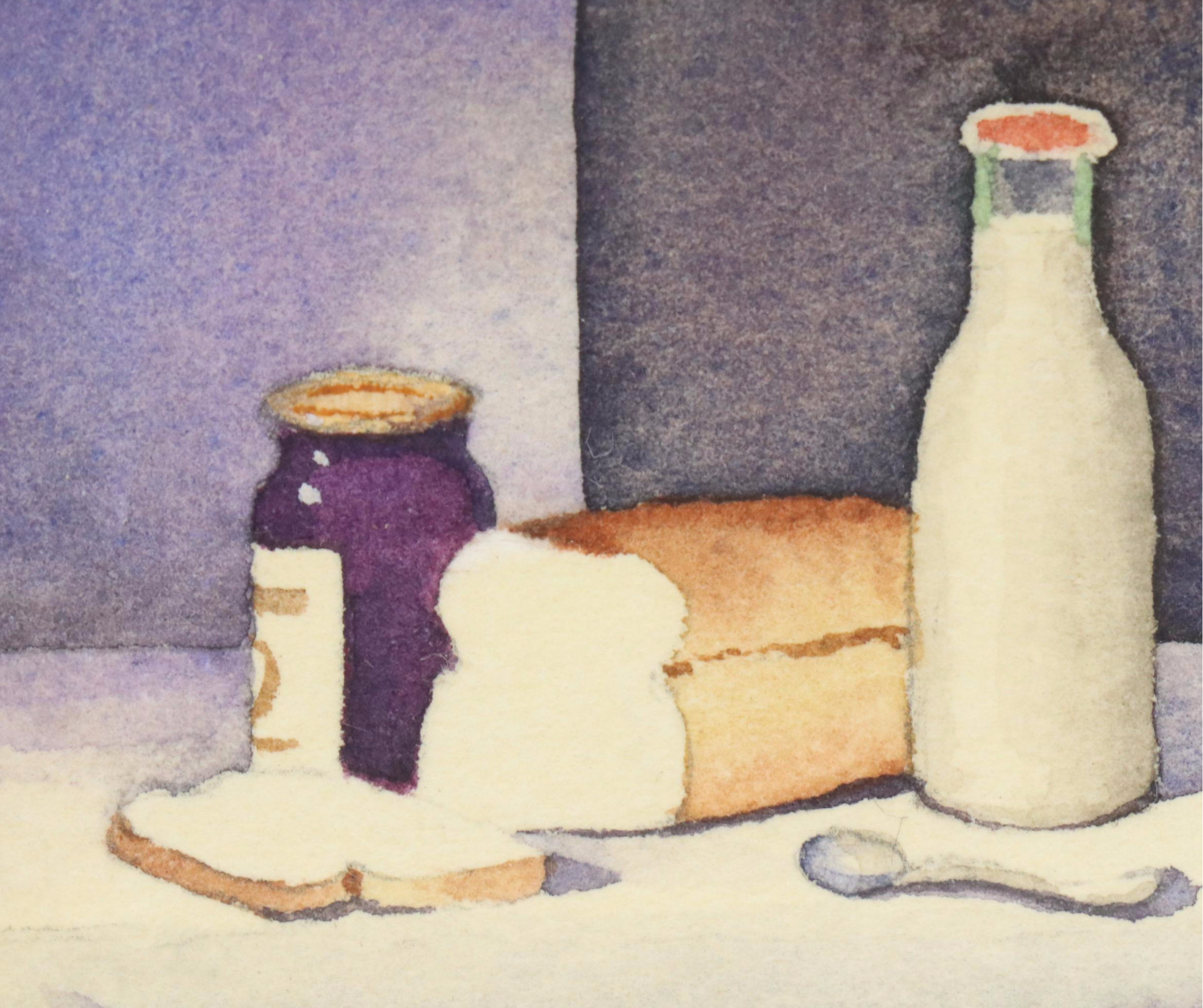 Timothy Clyde Strain Miniature Still Life Watercolor Paintings, 21st Century