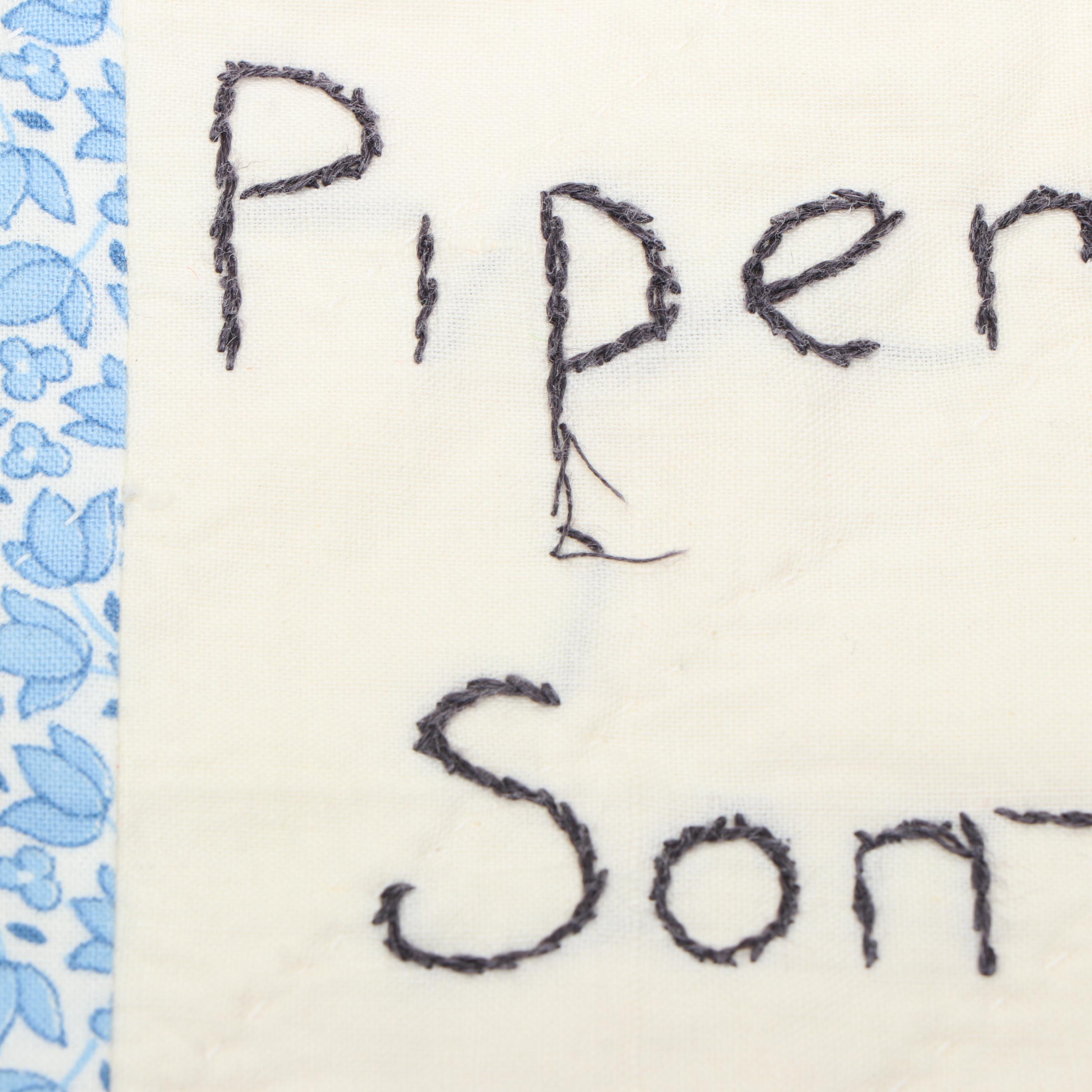 Hand-Embroidered Nursery Rhyme Quilt with American Girl School Desk and More