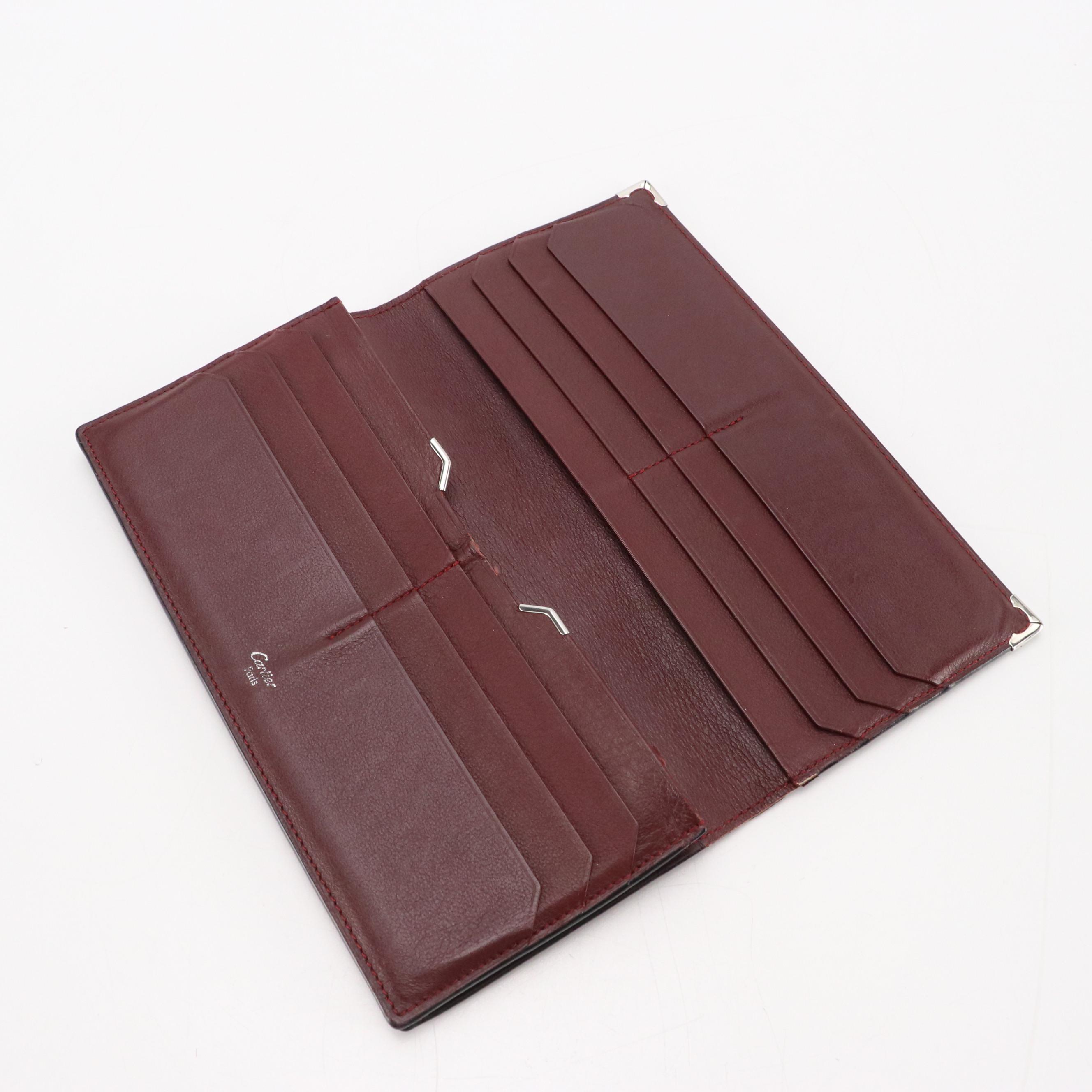 Cartier Leather Long Wallet