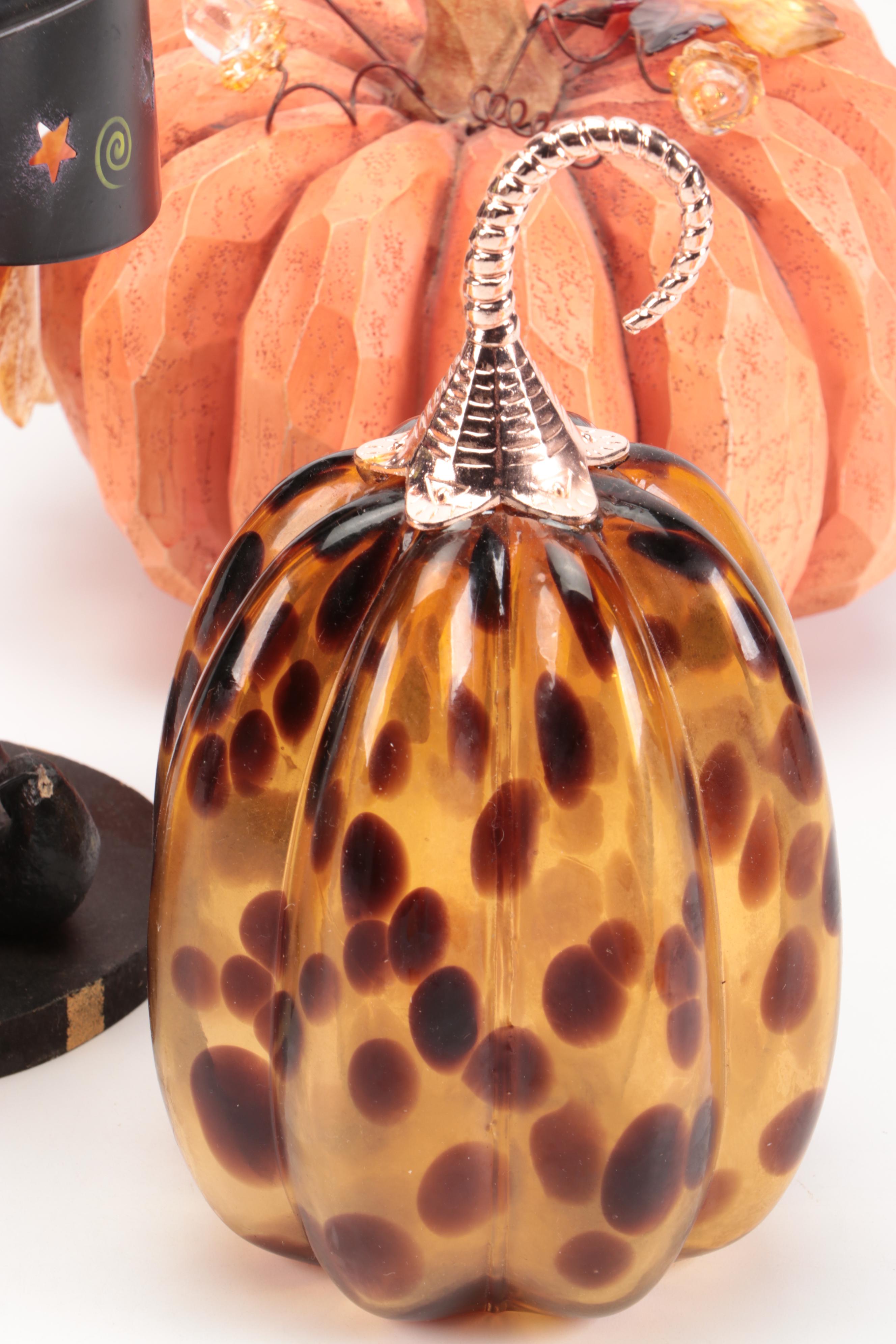 Halloween and Fall Pumpkins and Witch