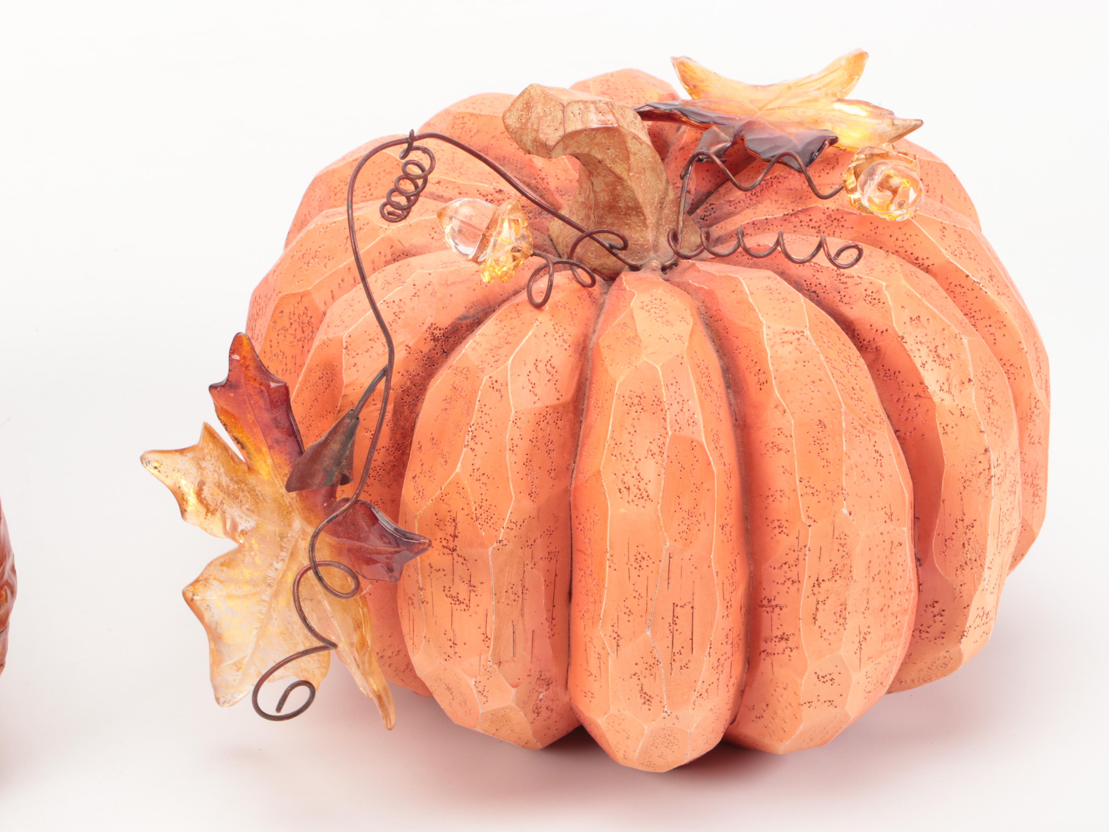 Halloween and Fall Pumpkins and Witch