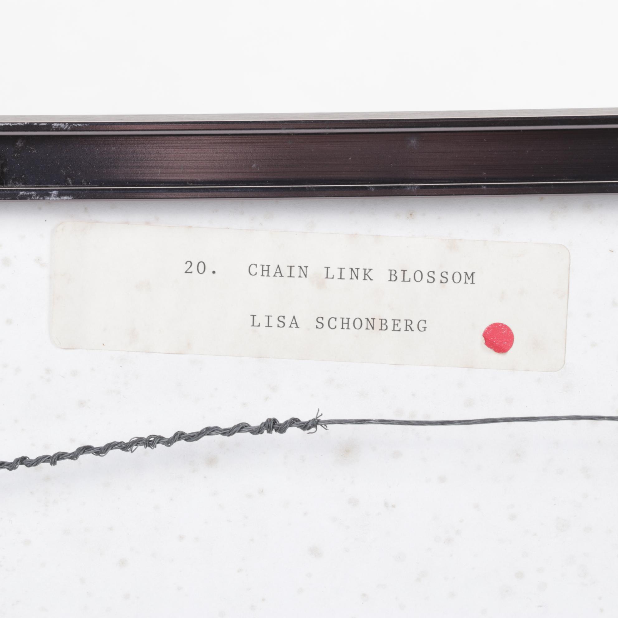 Lisa M. Schonberg "Chain Link Blossom" Monotype on Paper