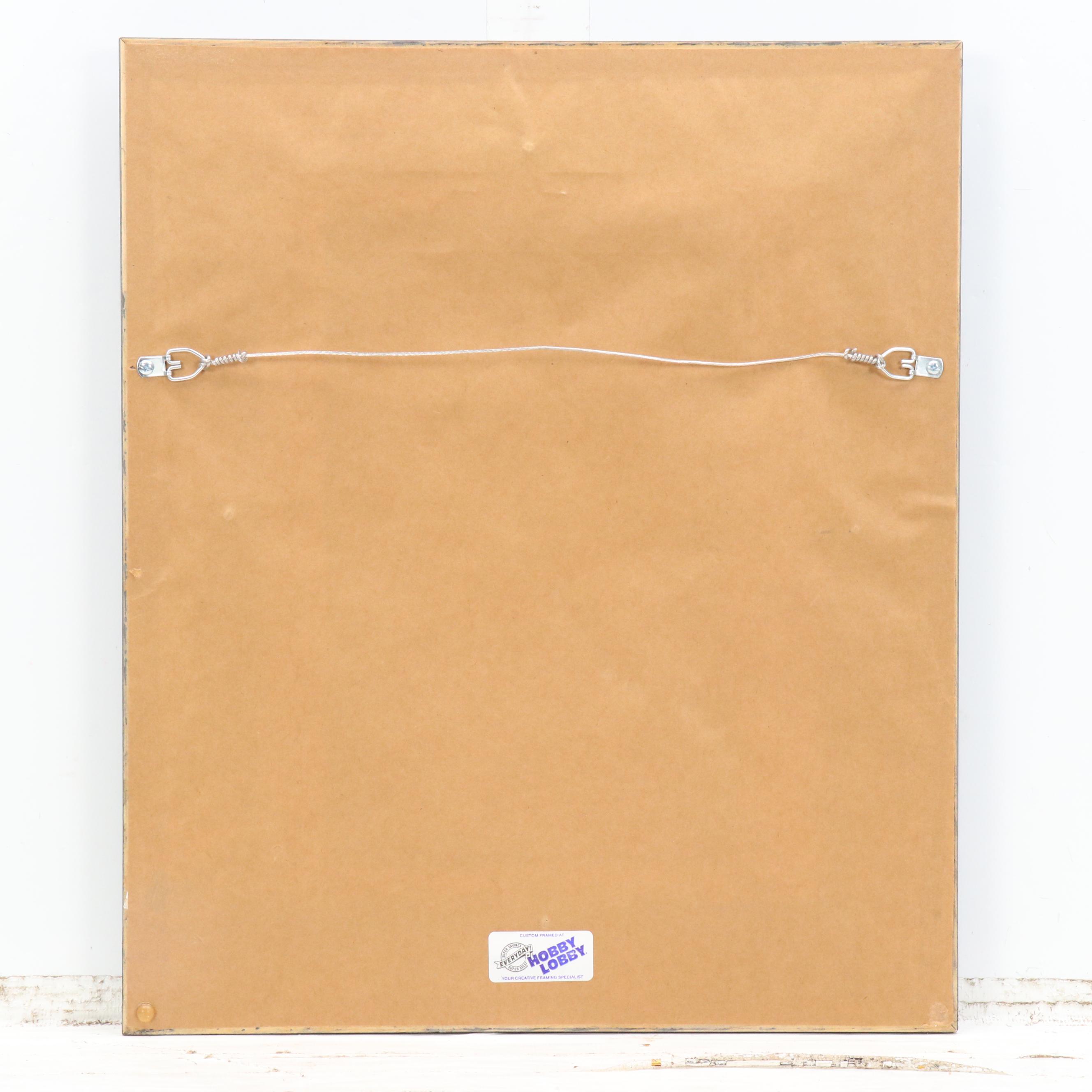 Sue Ervin Floral Acrylic Painting "Geraniums," 2010