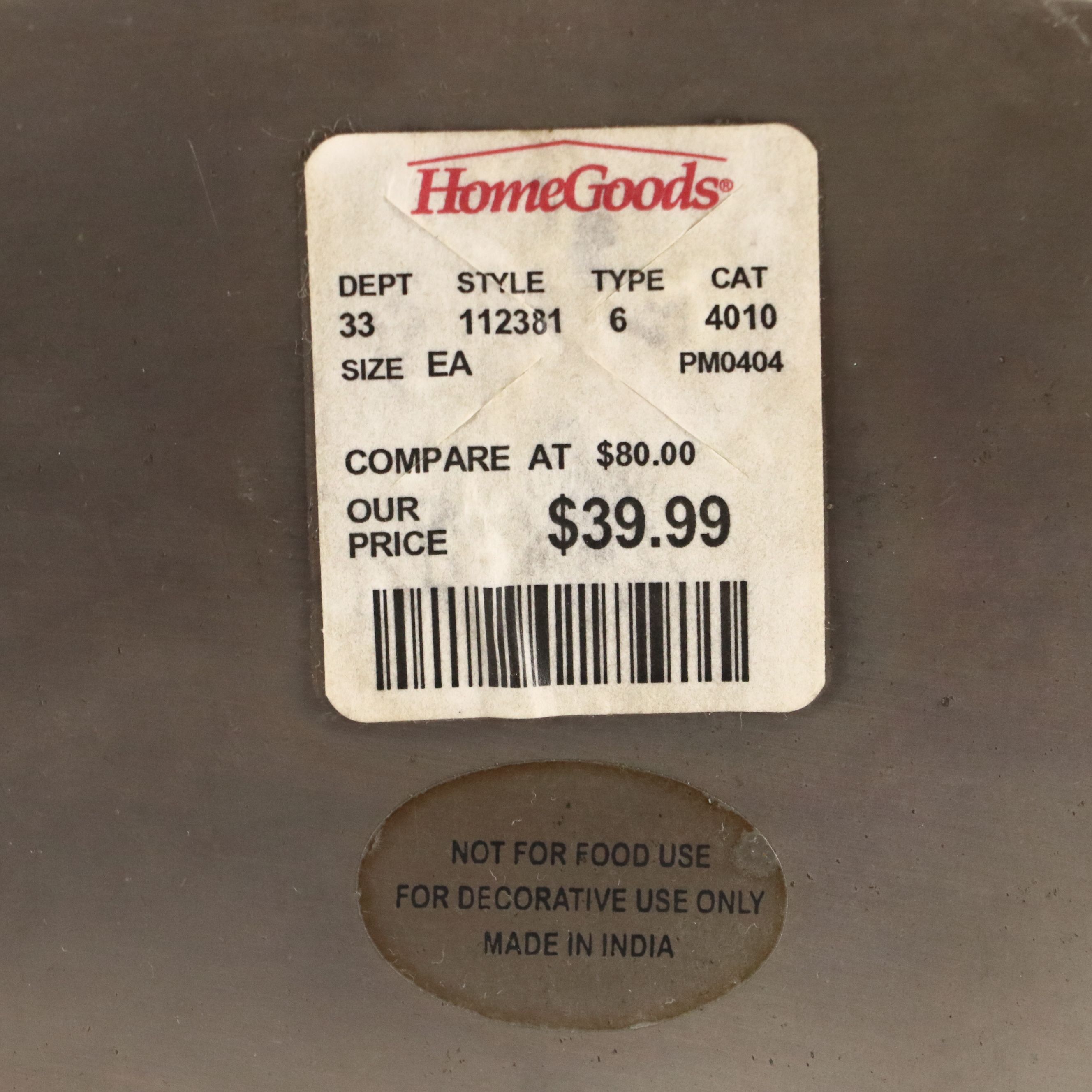 Indian Hand-Hammered Metal Negative Space Vases with Tall Bud Vase