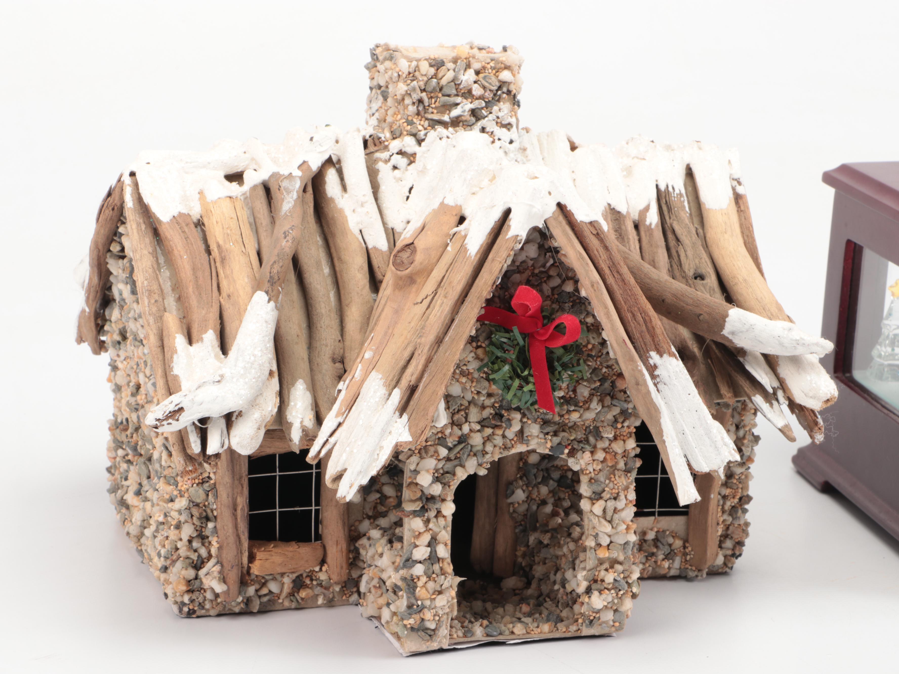 Christmas Nutcrackers, Music Box, Snowman Figurine and House