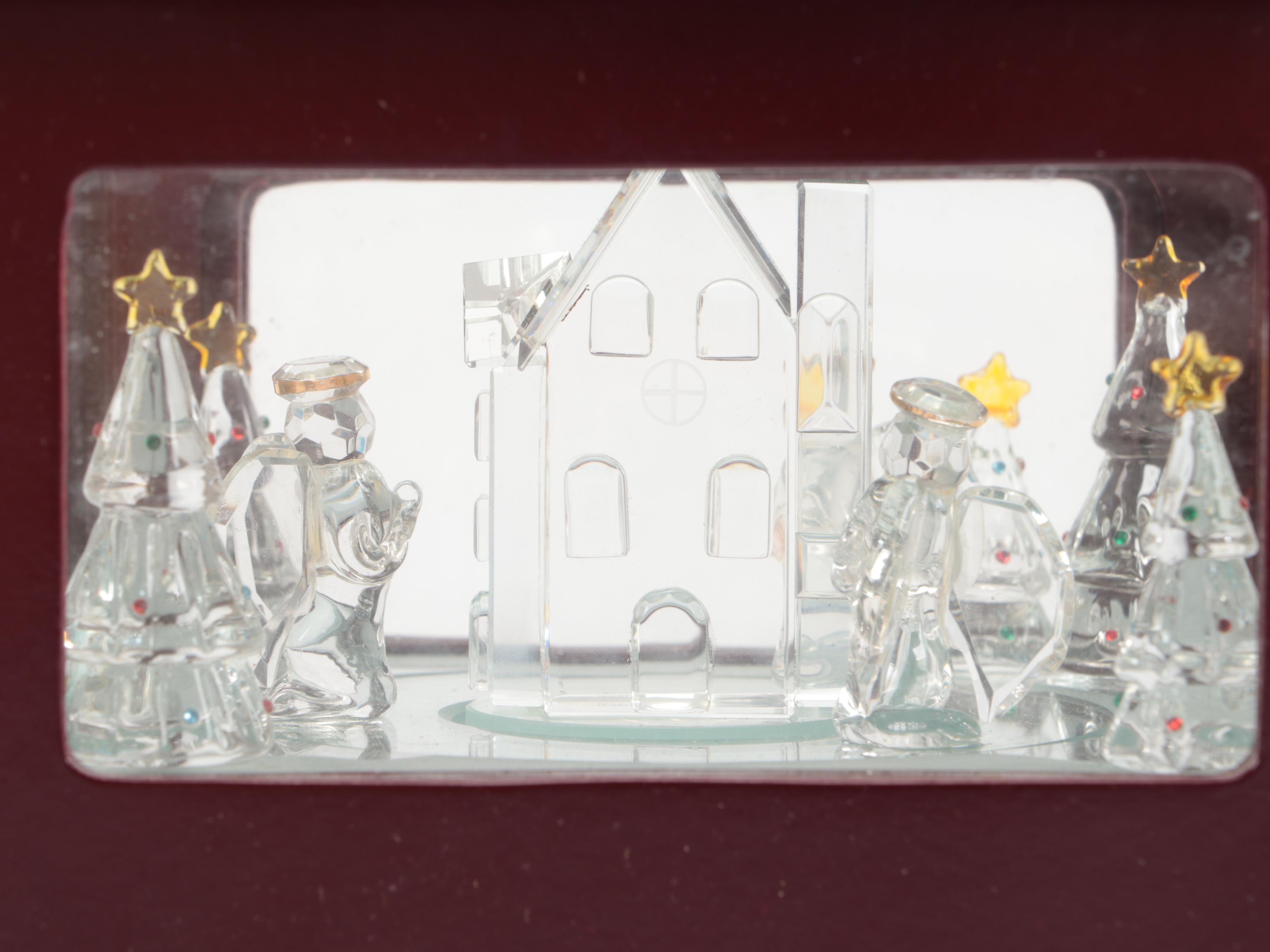 Christmas Nutcrackers, Music Box, Snowman Figurine and House