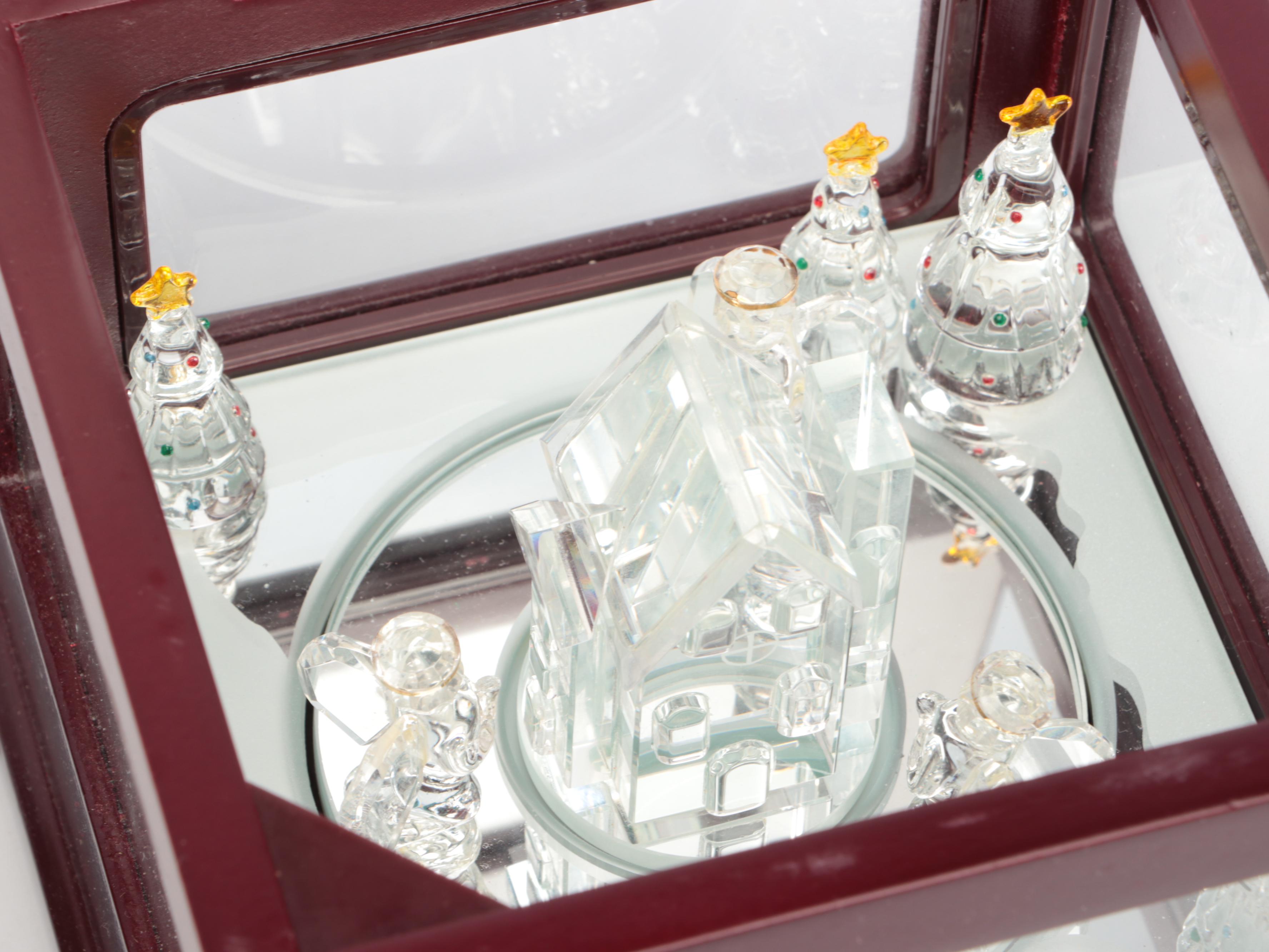 Christmas Nutcrackers, Music Box, Snowman Figurine and House