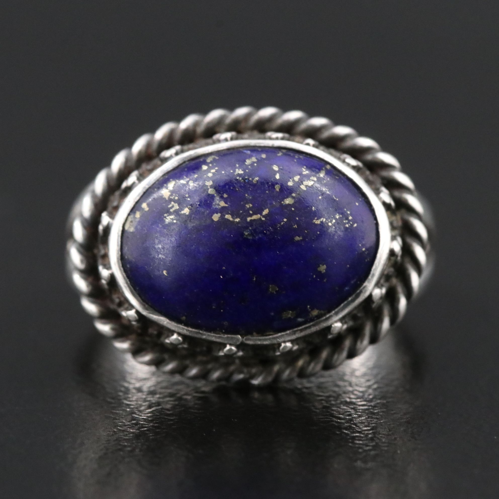 Gilo and Grace Nakai Navajo Diné Sterling Lapis Lazuli Ring