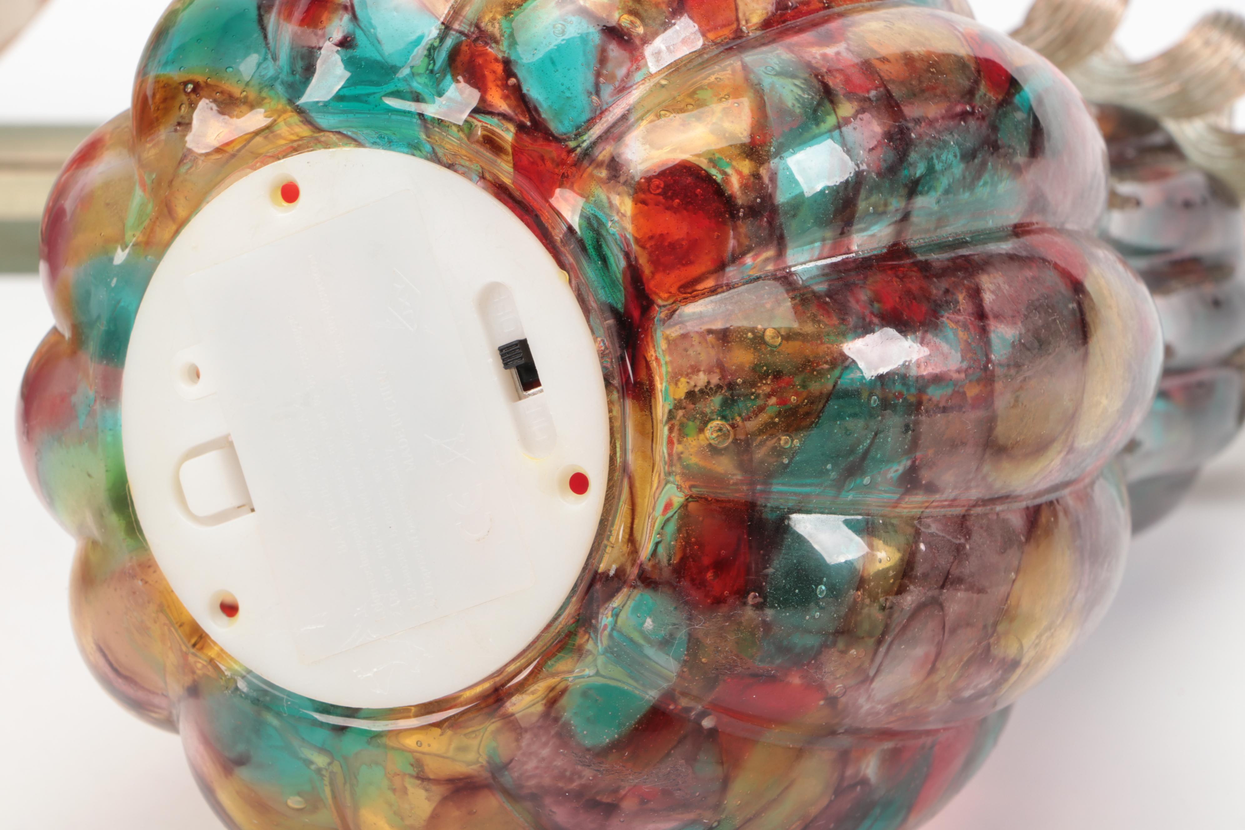 Fall Speckled Glass, Plush and Other Pumpkin Table Decor