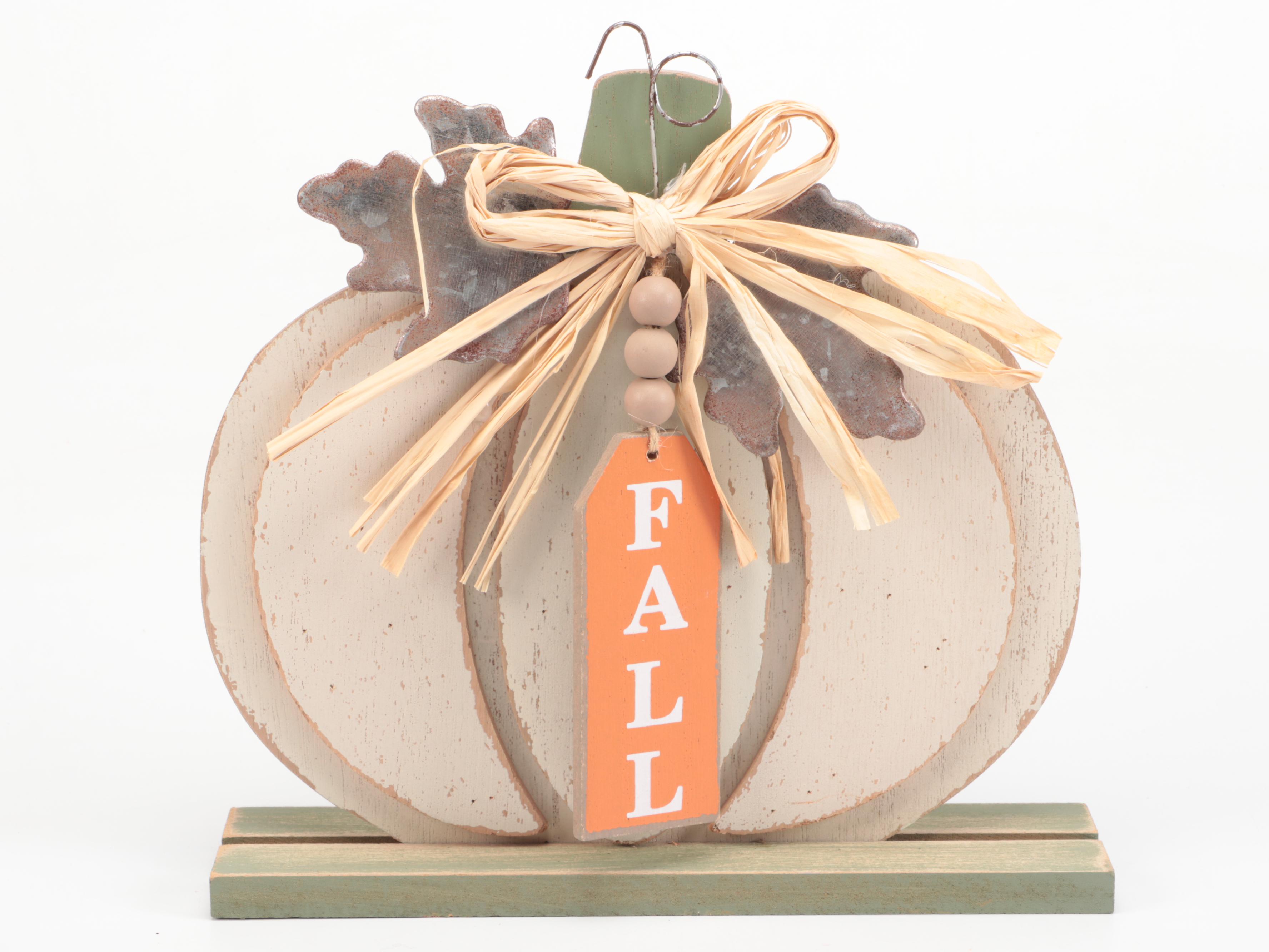 Fall Speckled Glass, Plush and Other Pumpkin Table Decor