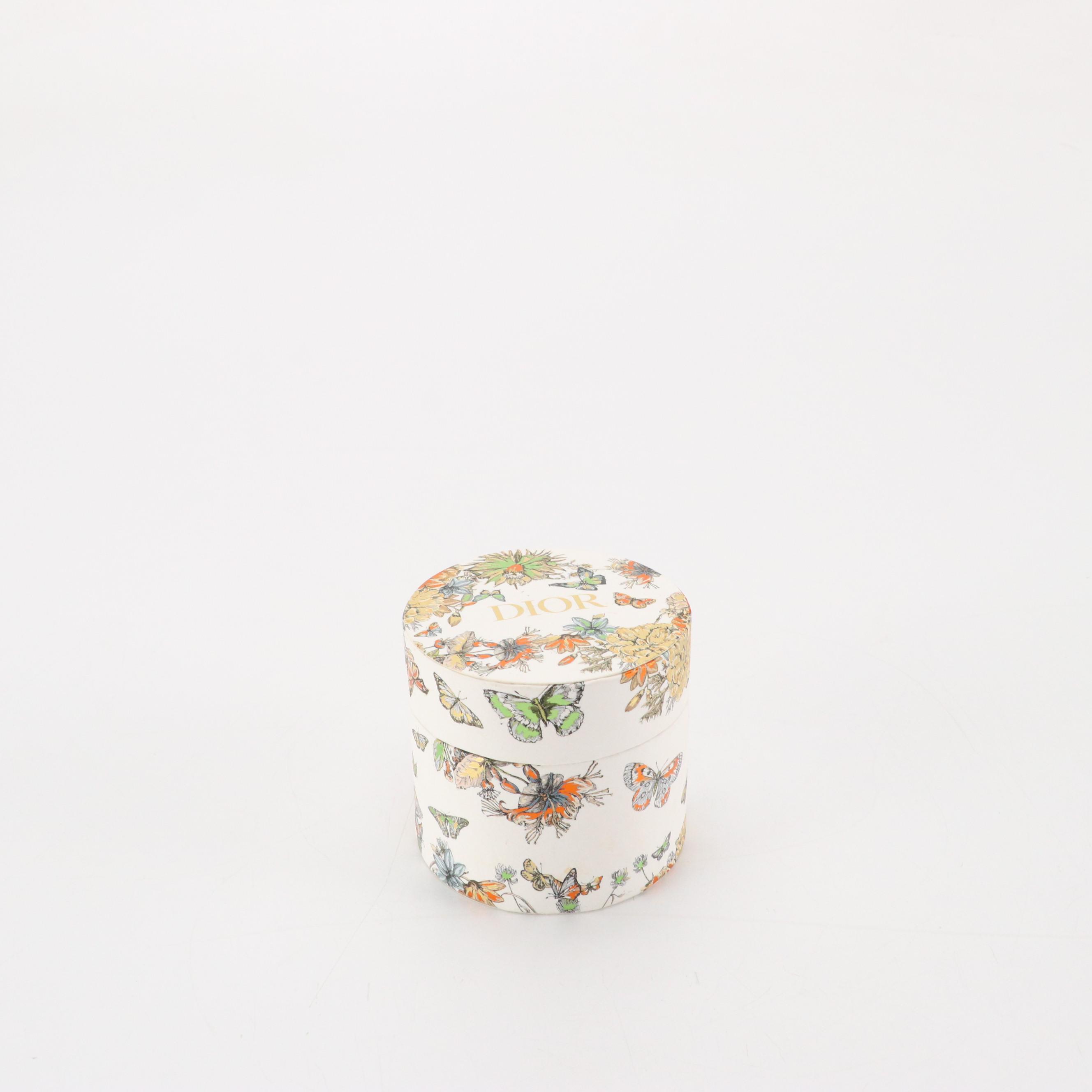 Christian Dior Butterfly Motif Silk Twill Mitzah Scarf in Box