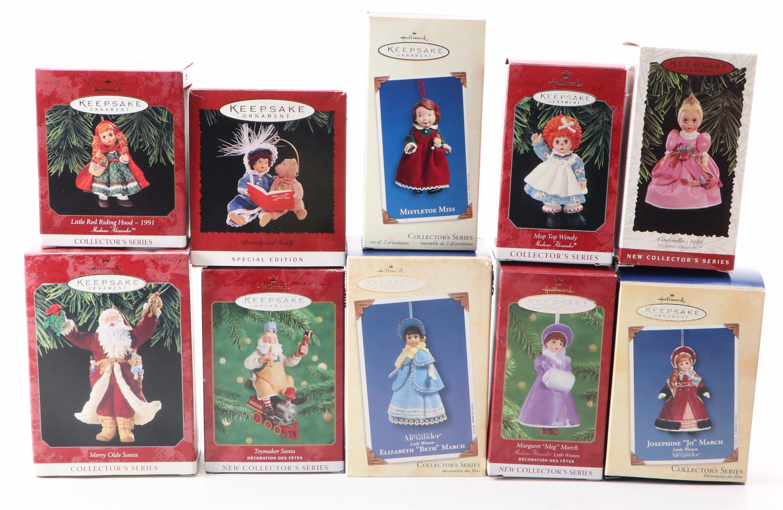 Hallmark "Keepsake" Handcrafted Christmas Ornaments