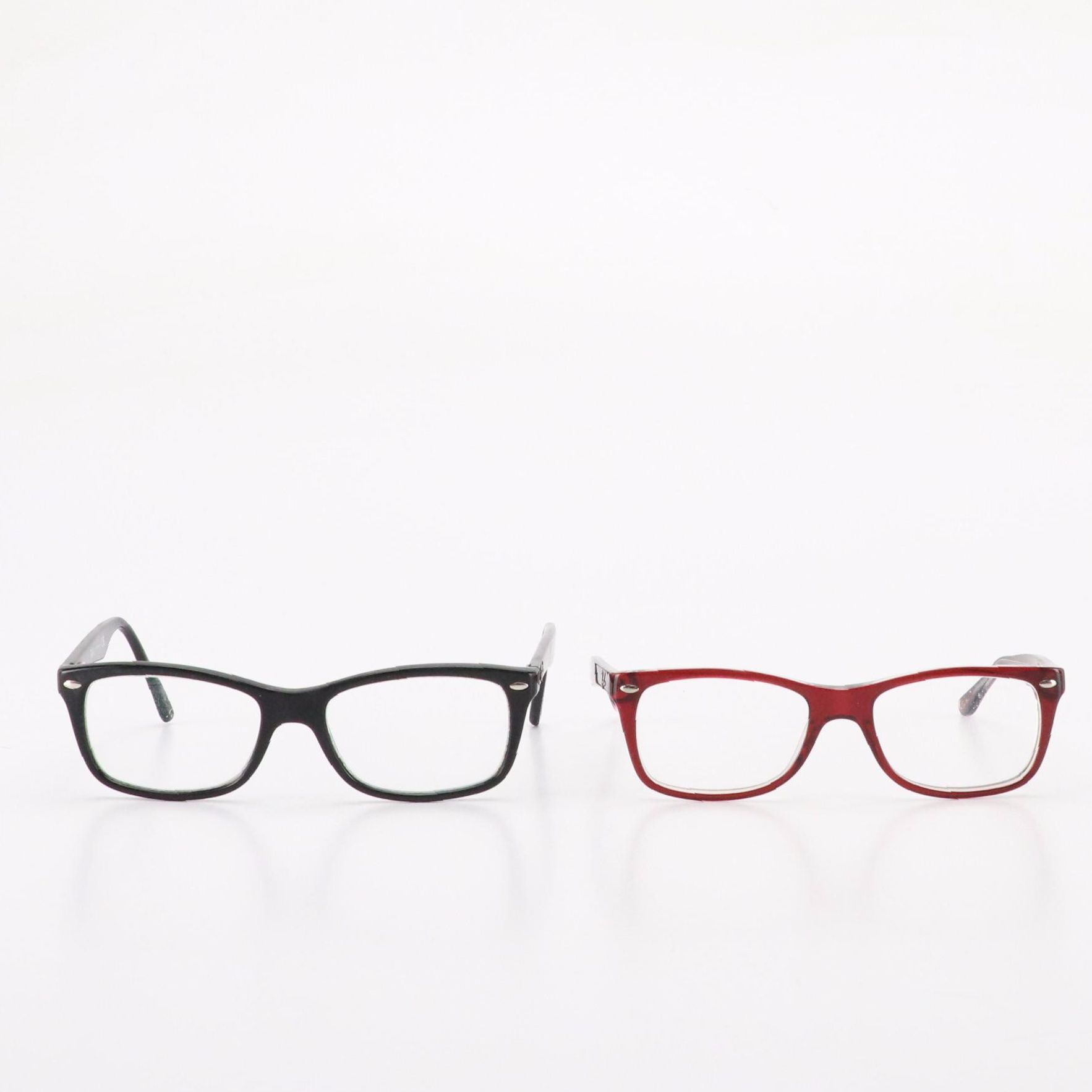 Ray-Ban RB5228 5112 & RB5228 2000 Square Framed Prescription Glasses and Cases