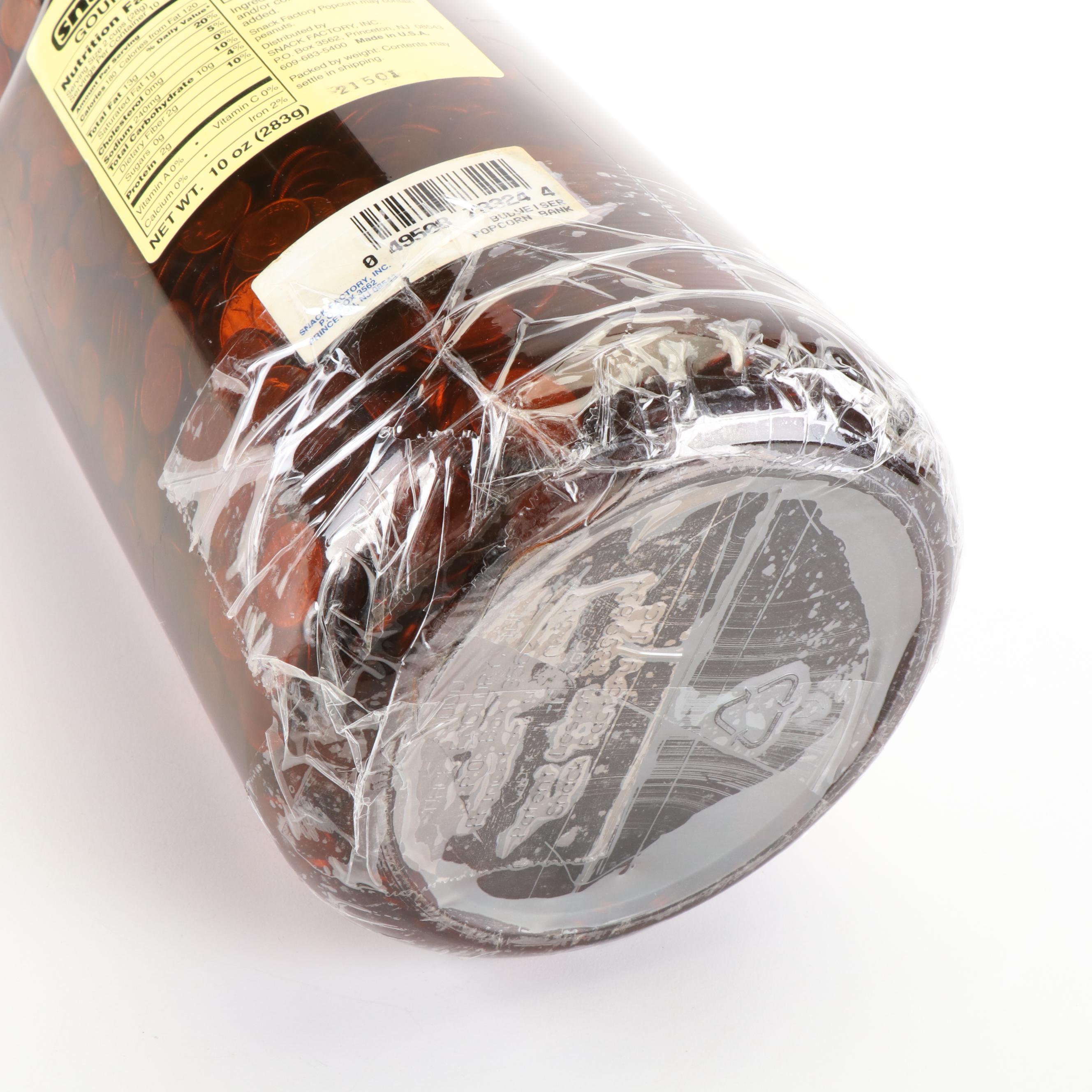 Giant Budweiser Bottle Filled with Over $400.00 Face Value U.S. Modern Coins