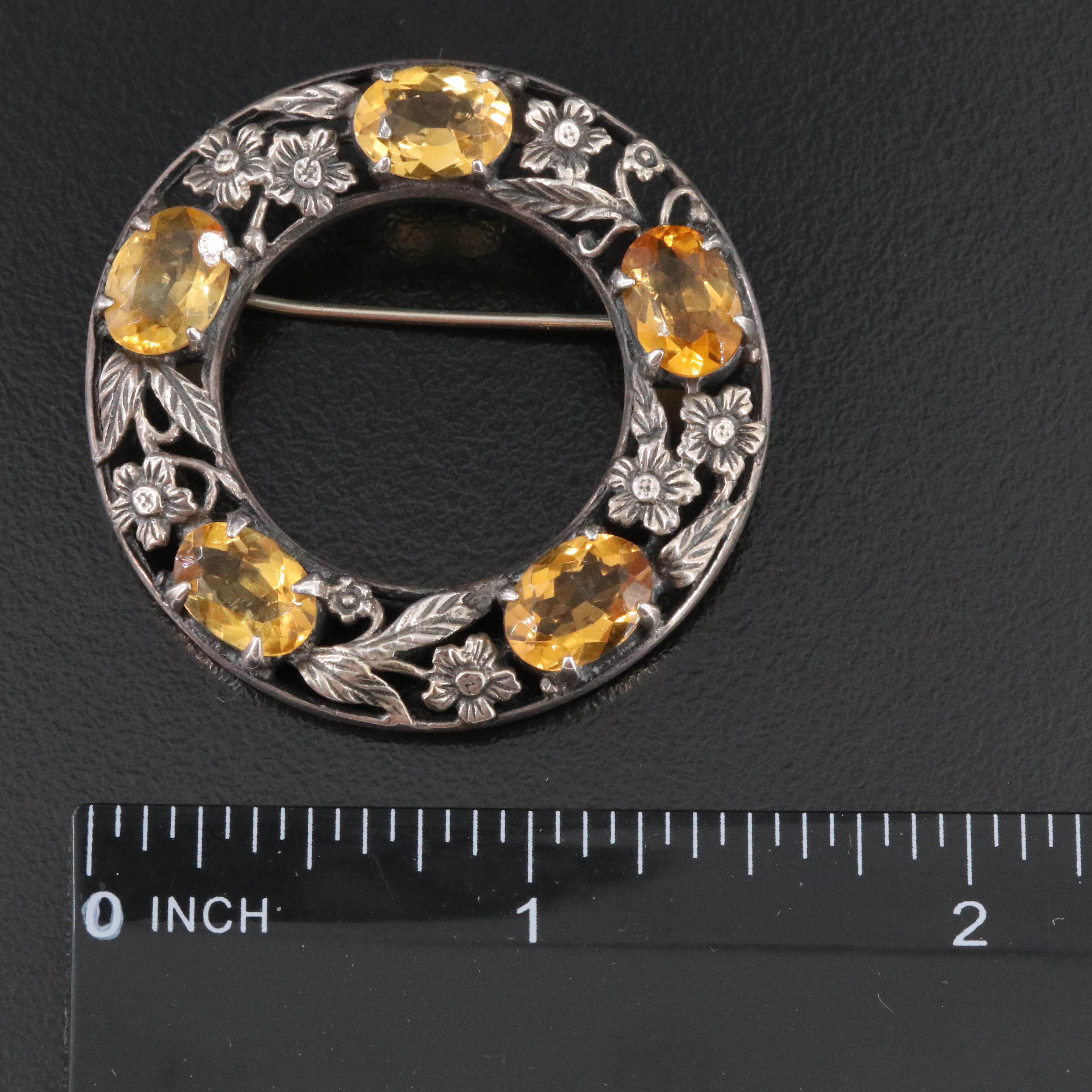 Antique Scottish and English 800 and 950 Silver Brooches and Pendant