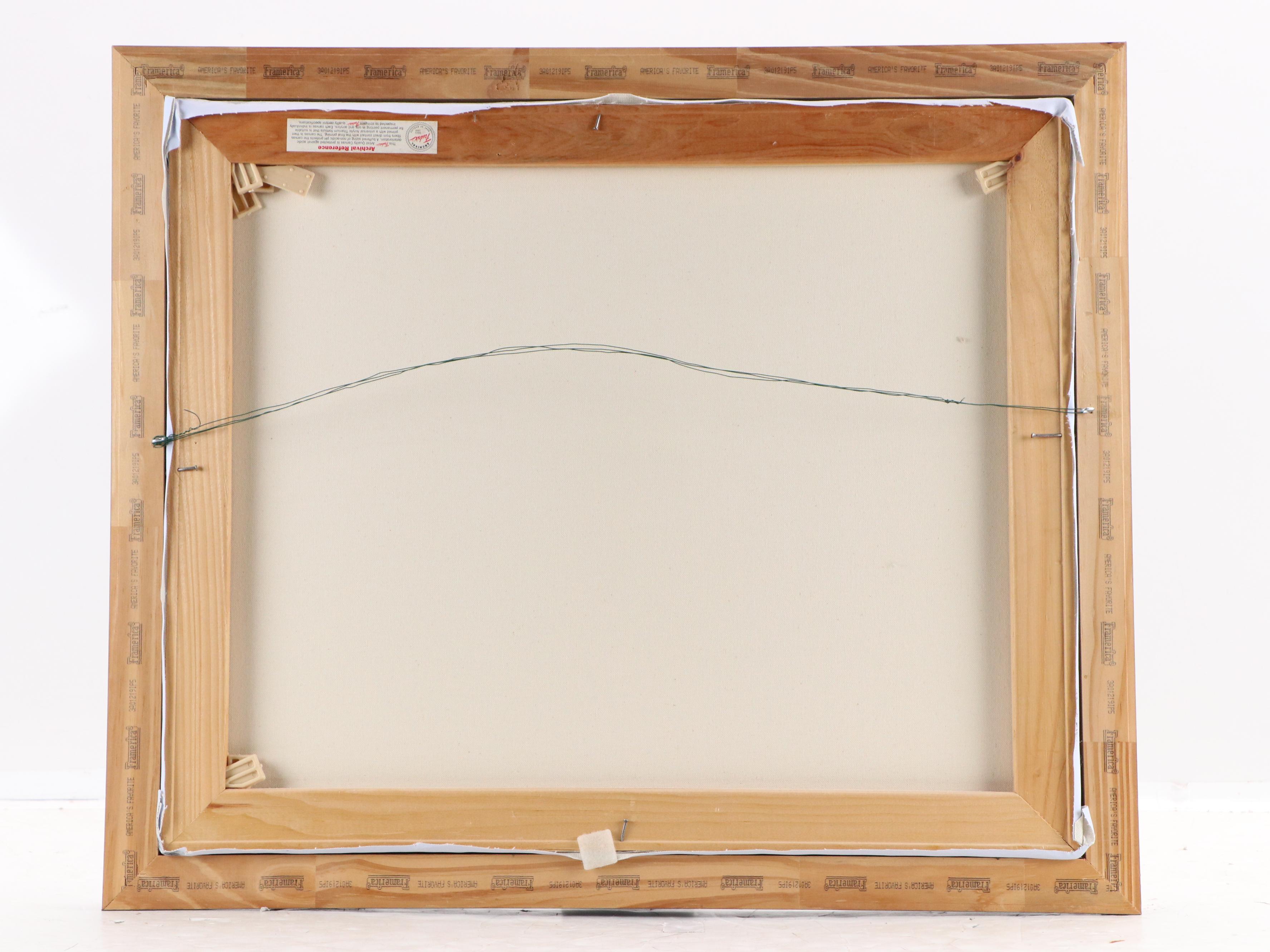 Black and White Parisian Acrylic Painting After Caroline Burnett, 21st Century