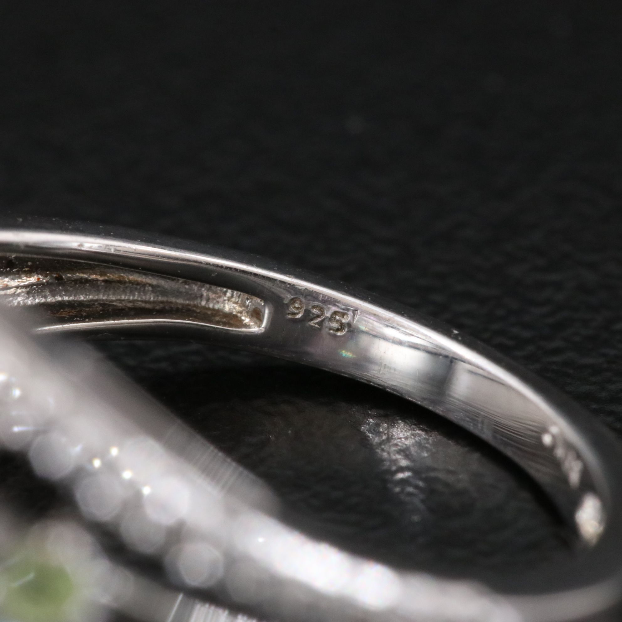 Sterling Amethyst, Topaz and White Sapphire Ring