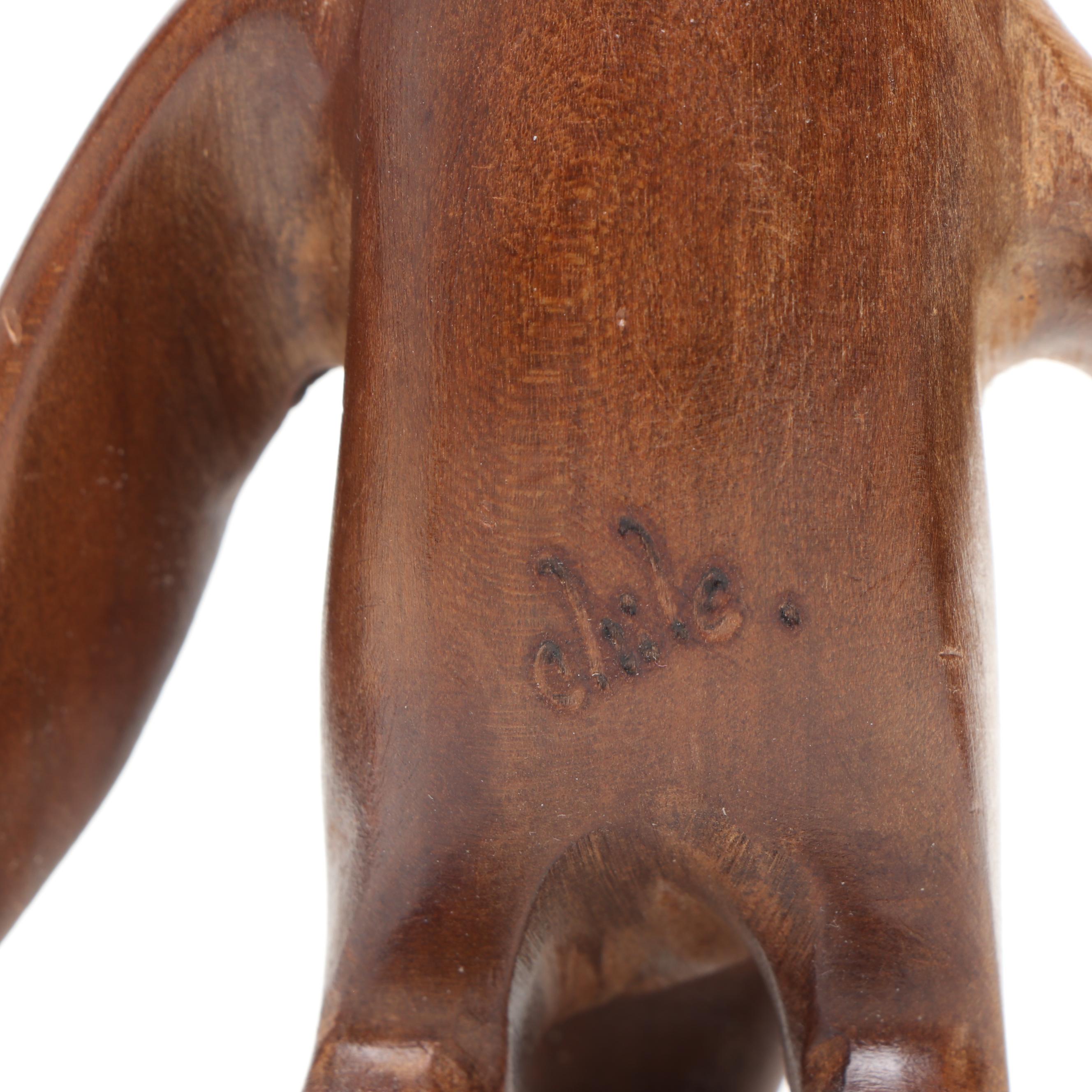 Ironwood Hard-Carved Marine Mammals and Sea Birds