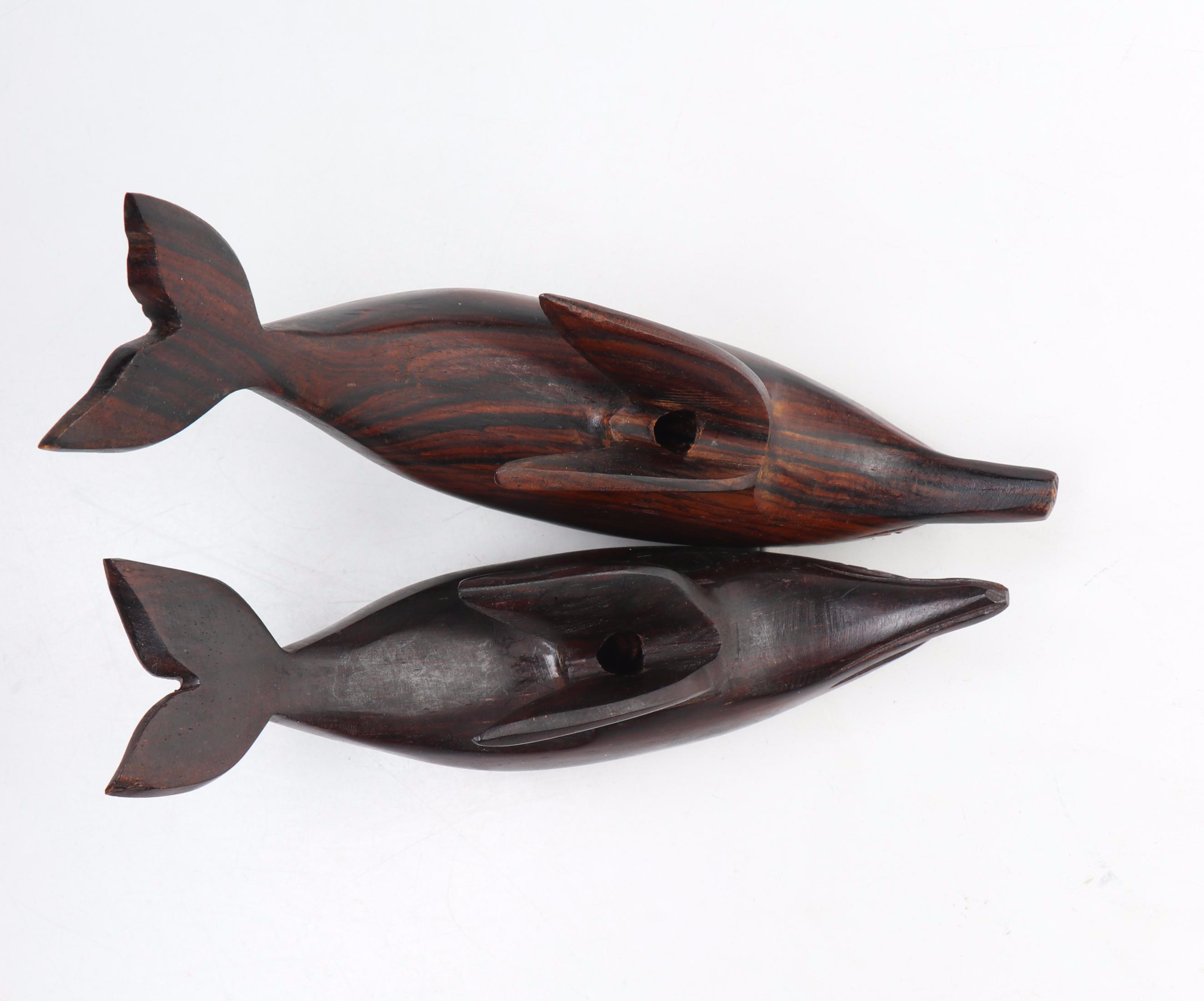 Ironwood Hard-Carved Marine Mammals and Sea Birds