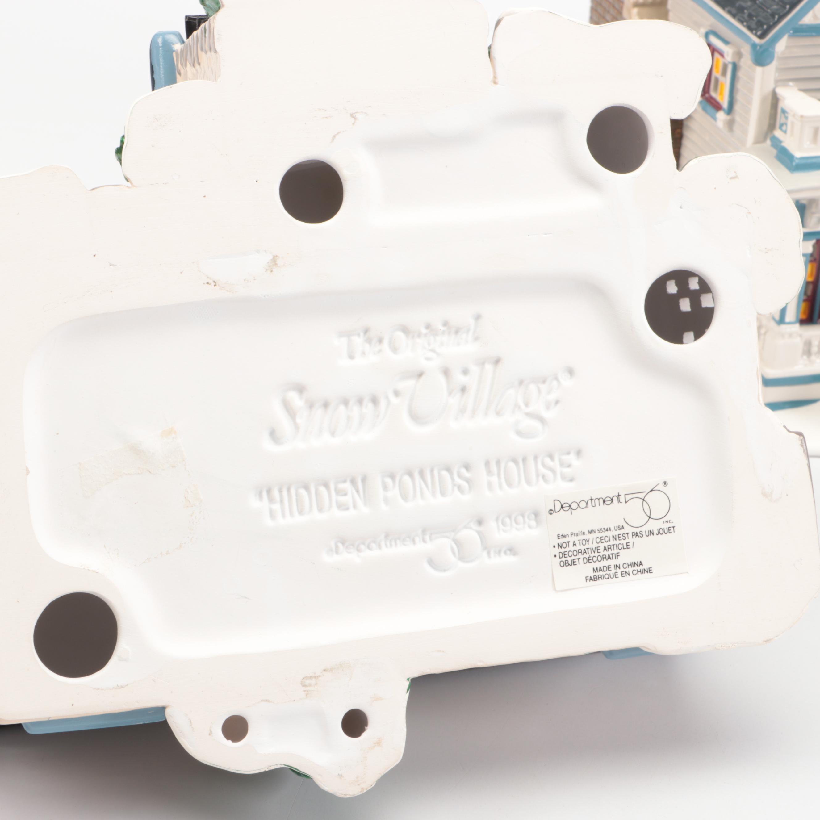 Department 56 "Hidden Ponds House" and More Christmas Village Decor