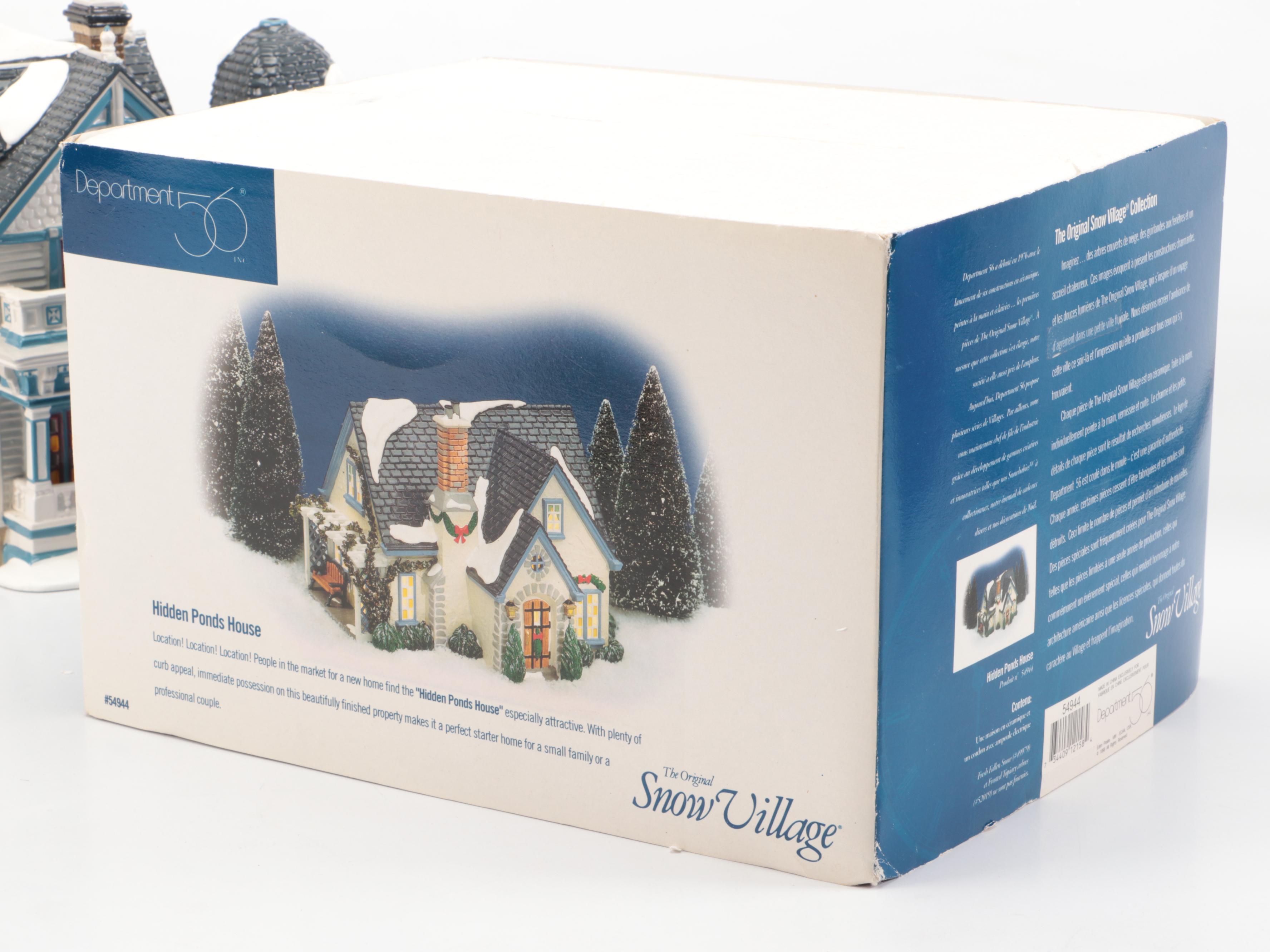 Department 56 "Hidden Ponds House" and More Christmas Village Decor