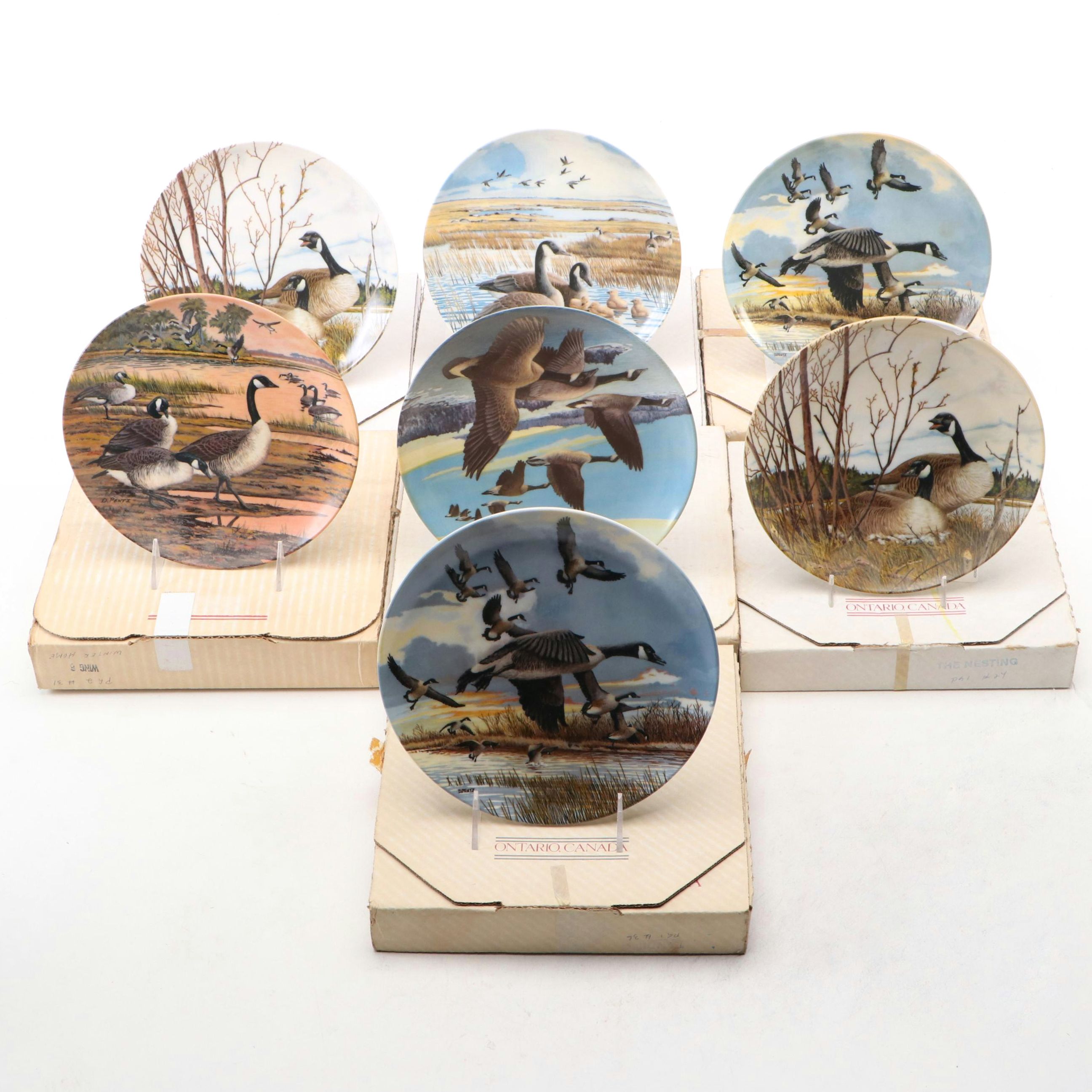 Donald Pentz "Wings Upon the Wind" Ceramic Collector Plates