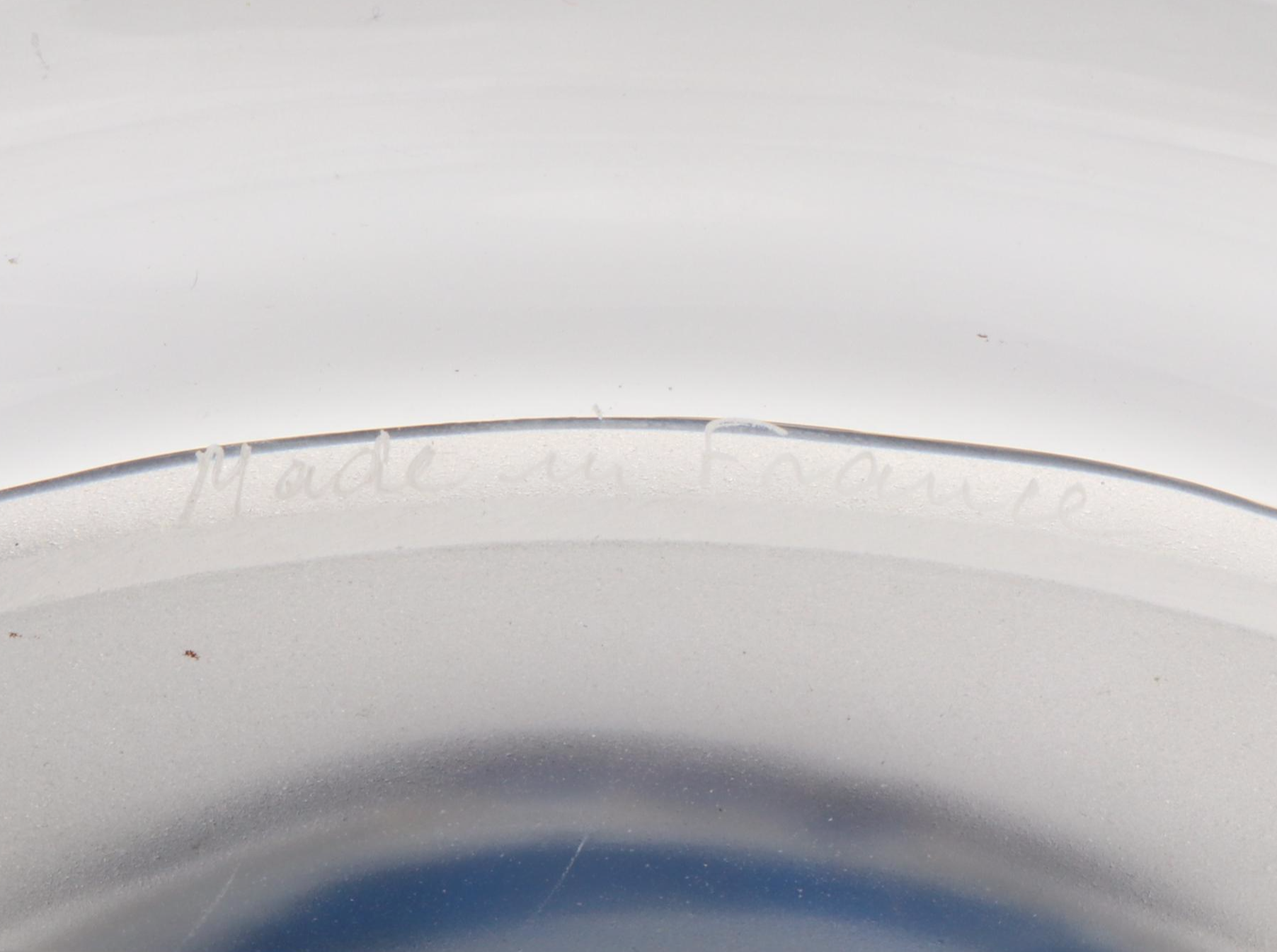 Daum Limited Edition George Gershwin Blue and Clear Crystal Plate