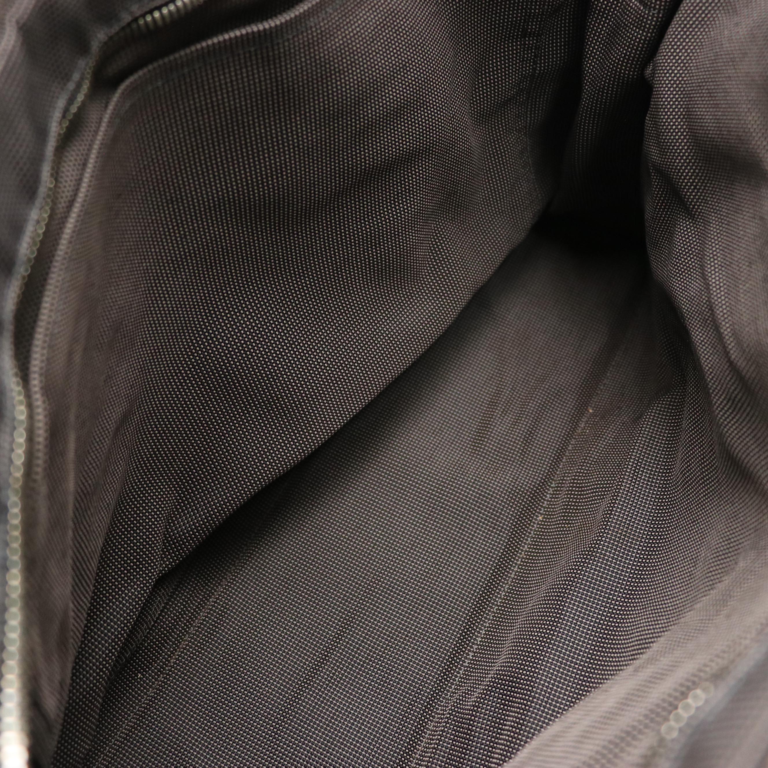 Hermès Toile Canvas Herline MM Tote in Black/Grey